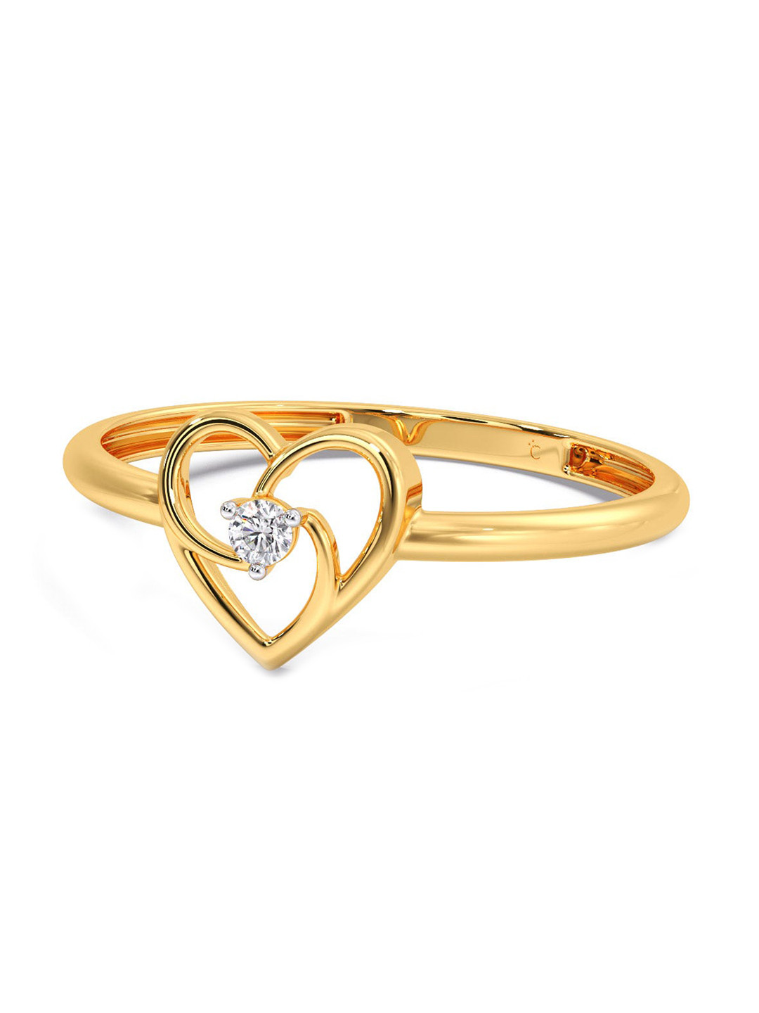 

CANDERE A KALYAN JEWELLERS COMPANY Diamondlites 14KT Gold Diamond Ring-0.77 g
