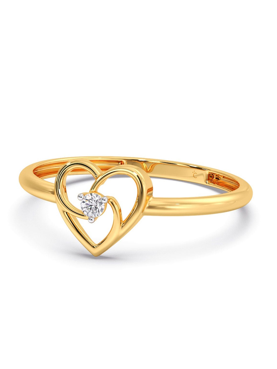 

CANDERE A KALYAN JEWELLERS COMPANY Diamondlites 18KT Gold Diamond Ring-0.75gm