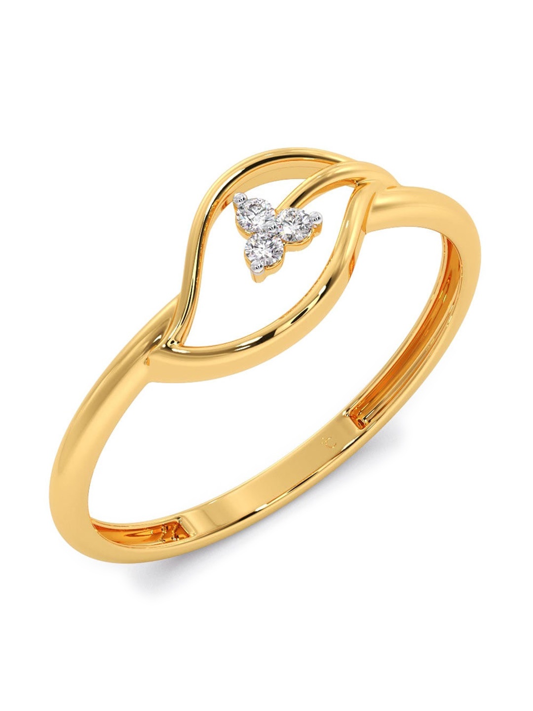 

CANDERE A KALYAN JEWELLERS COMPANY Diamondlites 18KT Gold Diamond Ring- 1.02 g