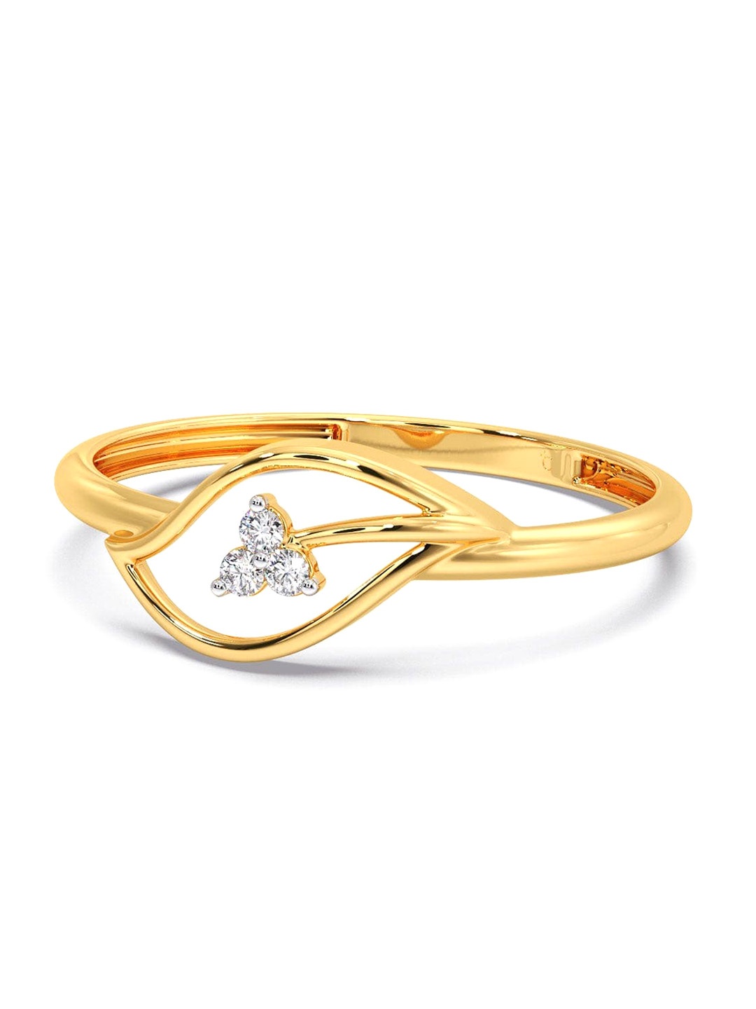

CANDERE A KALYAN JEWELLERS COMPANY Diamondlites 14KT Gold Diamond Ring- 0.95 g