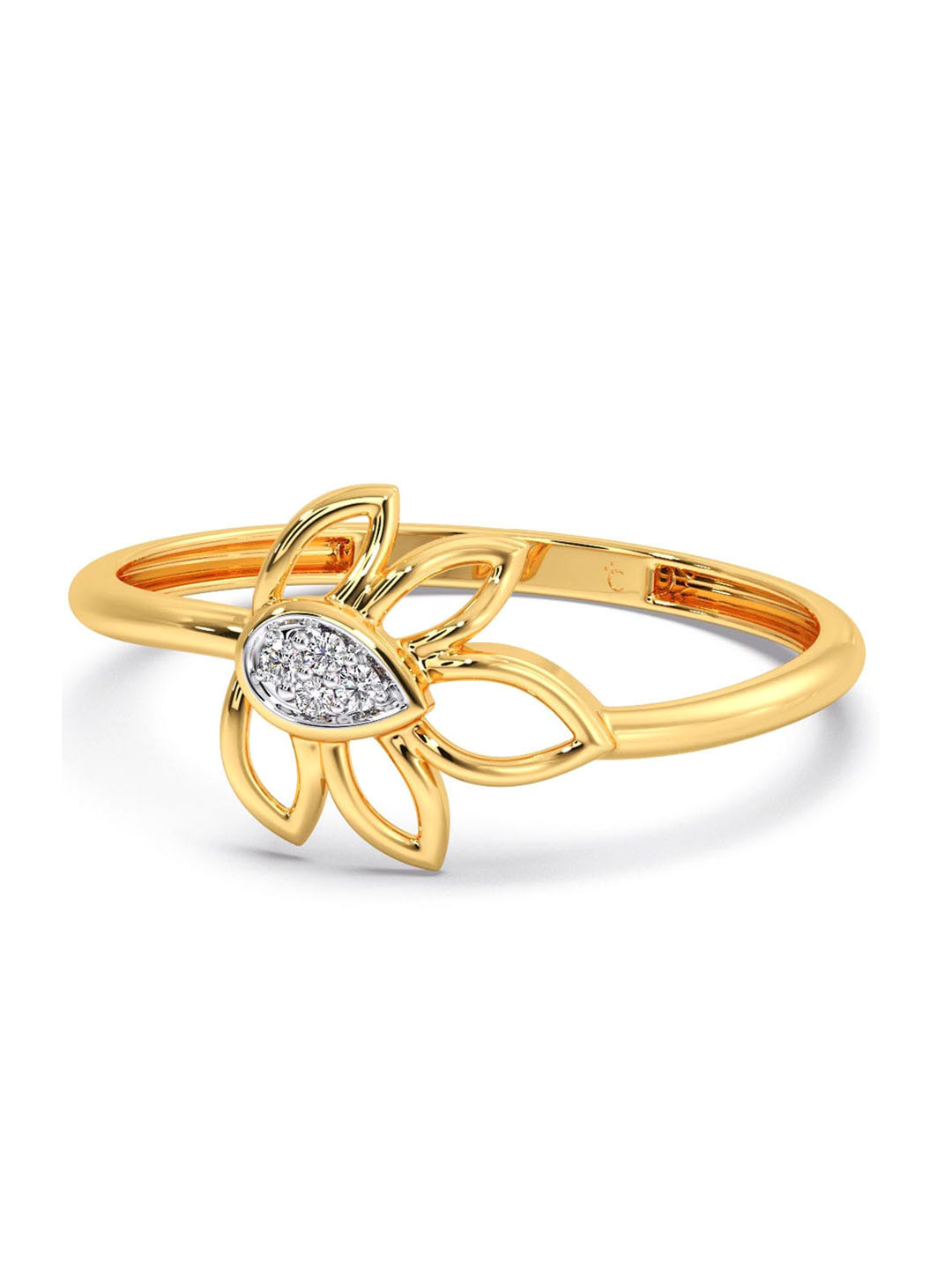 

CANDERE A KALYAN JEWELLERS COMPANY Diamondlites 18KT Gold Diamond Finger Ring - 0.92 g