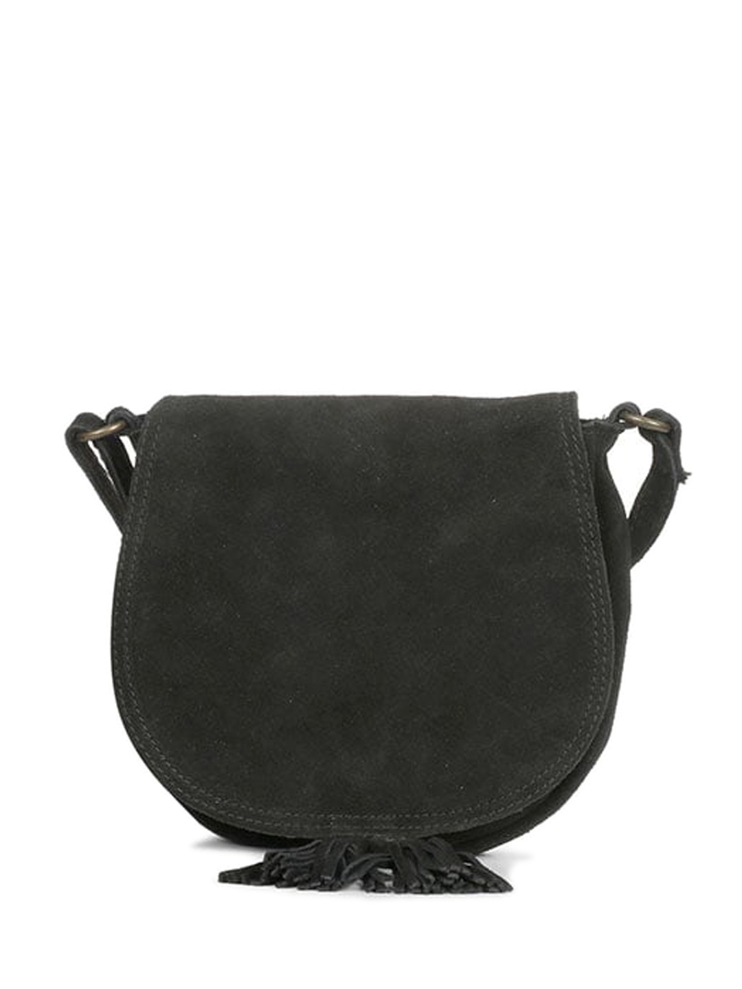 

Favore Leather Half Moon Sling Bag, Blue