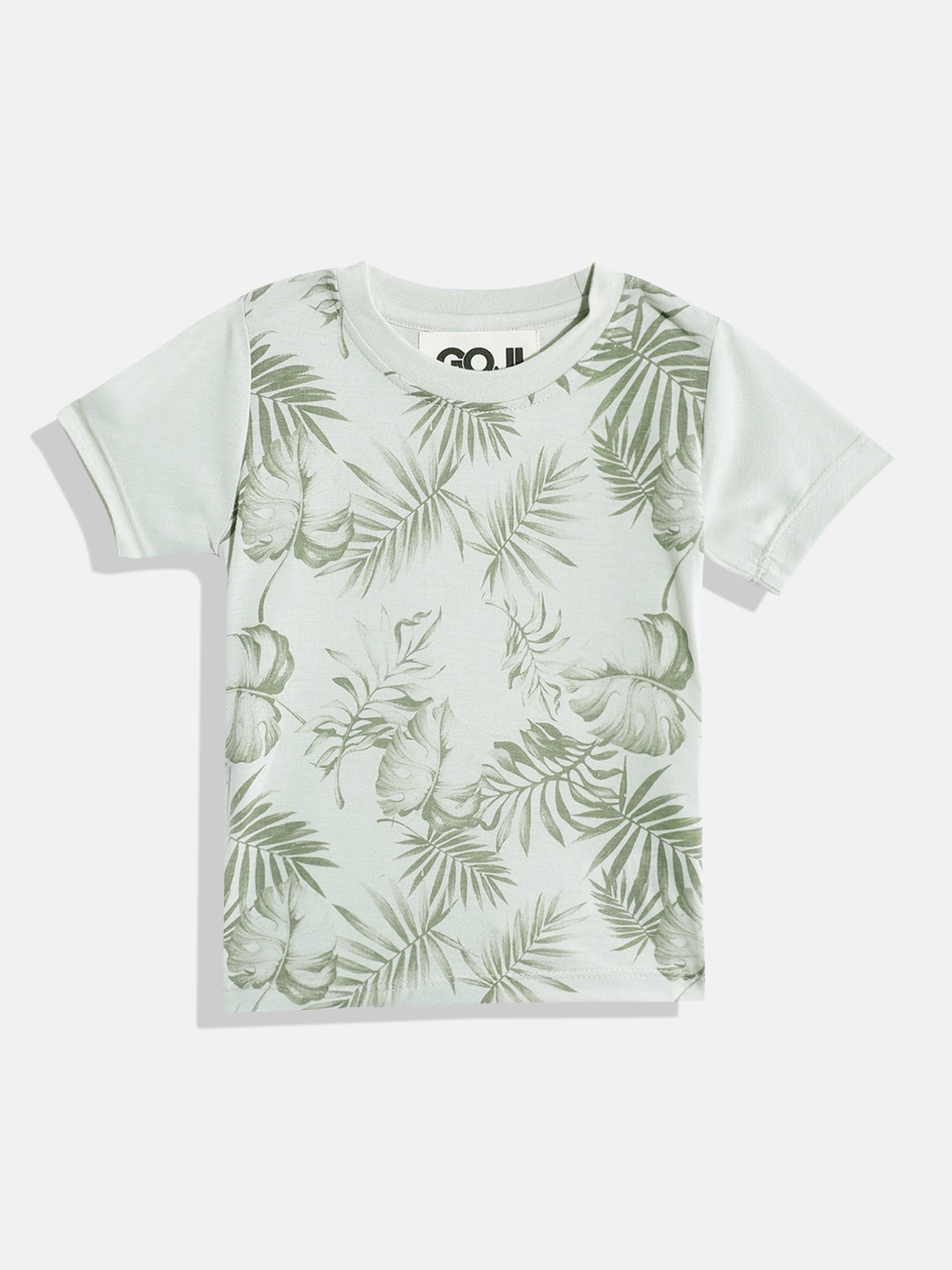 

GOJI Kids Tropical Printed T-shirt, Sea green