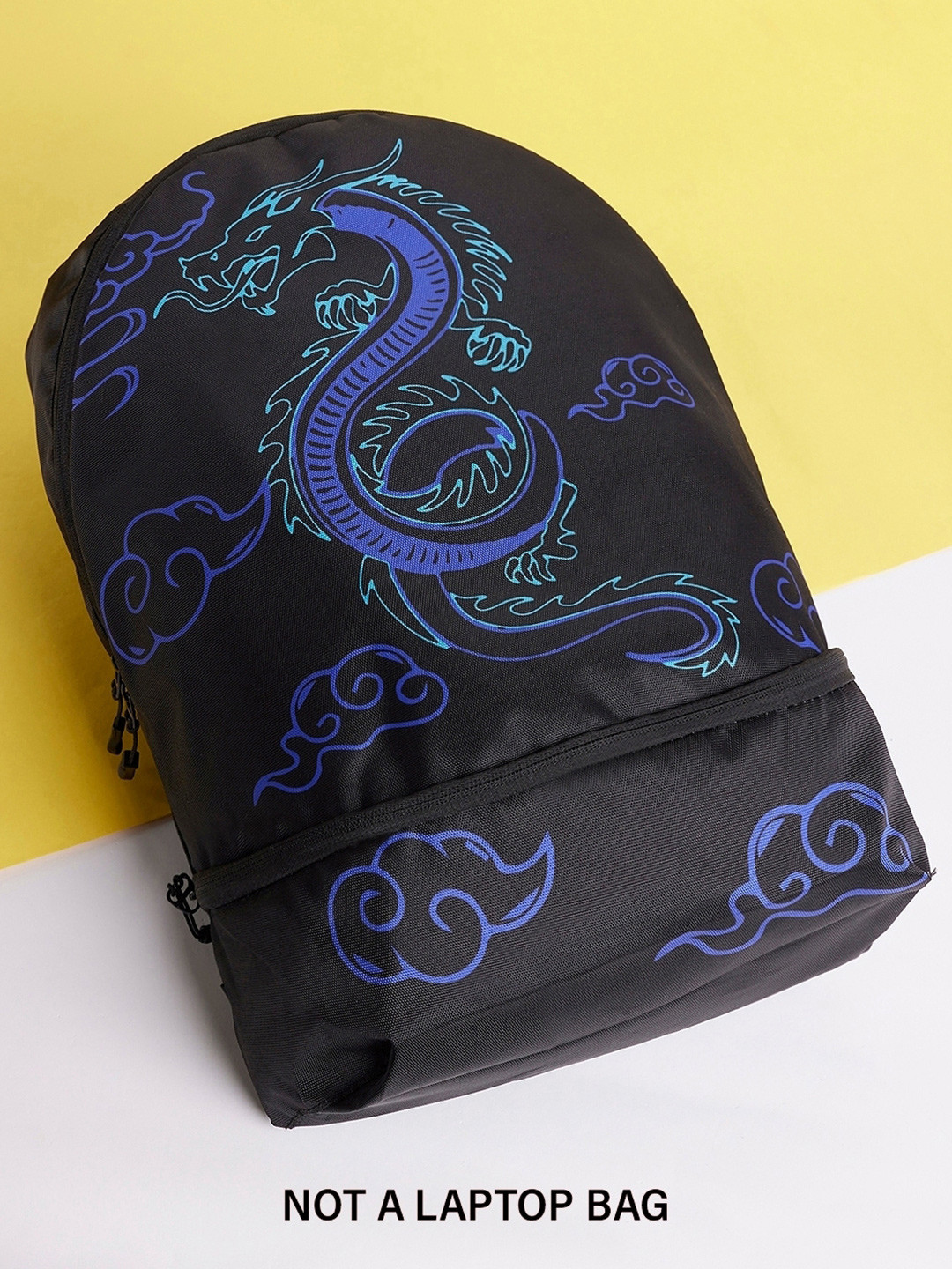 

Bewakoof Unisex Graphic Printed Small Backpack, Black
