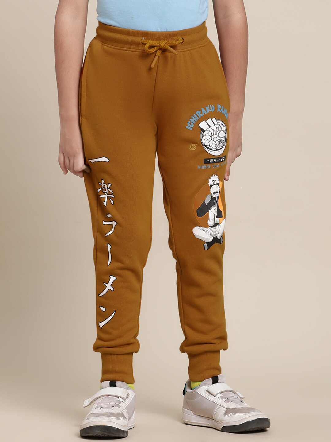 

Kids Ville Boys Naruto Printed Joggers, Brown