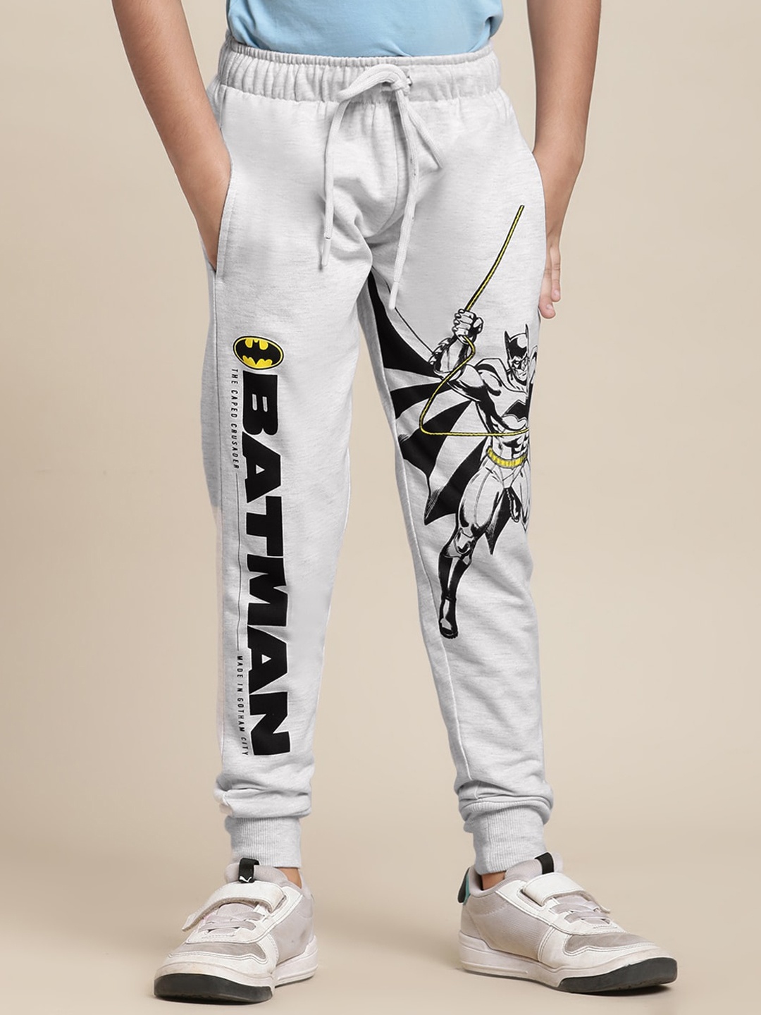 

Kids Ville Boys Batman Printed Joggers, Grey