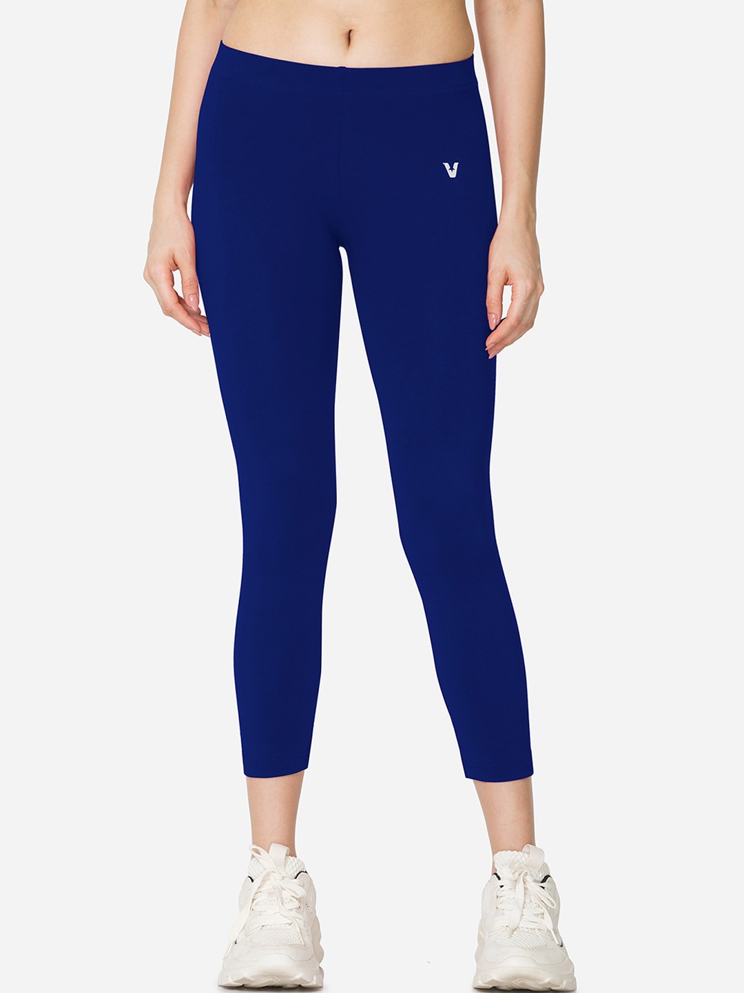 

VSTAR Women Skinny Fit Stretchable Cropped Tights, Navy blue