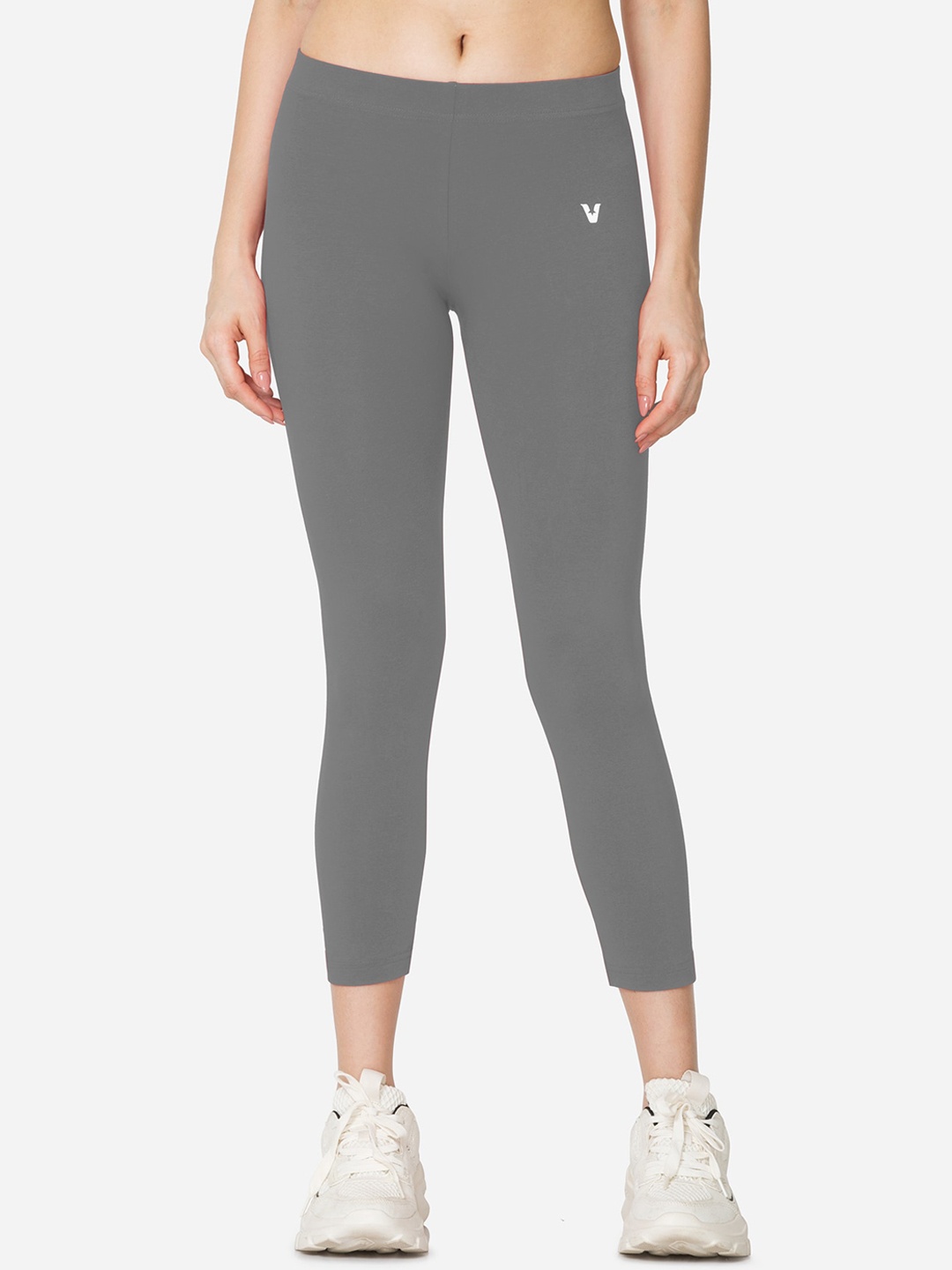

VStar Skinny Fit Stretchable Cropped Tights, Grey