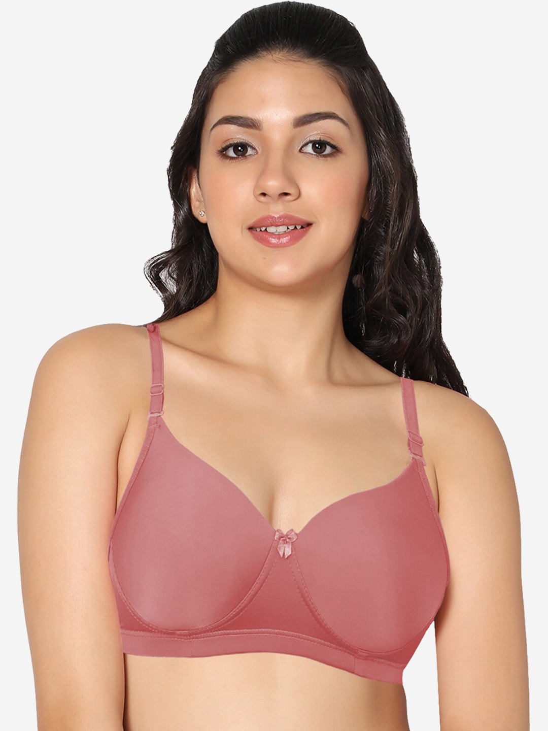 

In Care Medium Coverage Heavily Padded Push-Up Bra With All Day Comfort, Peach