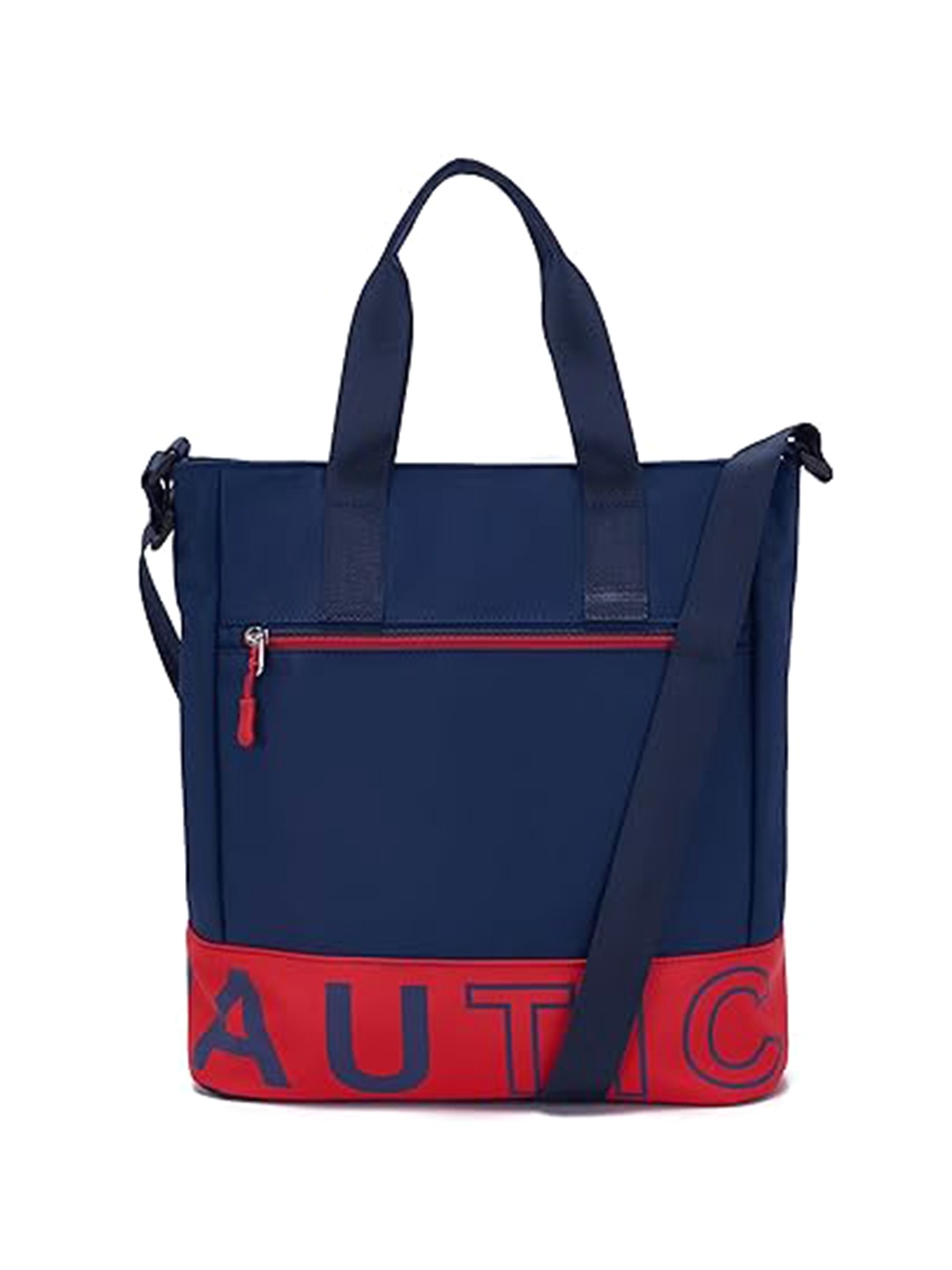 

Nautica Colourblocked Shopper Tote Bag, Navy blue
