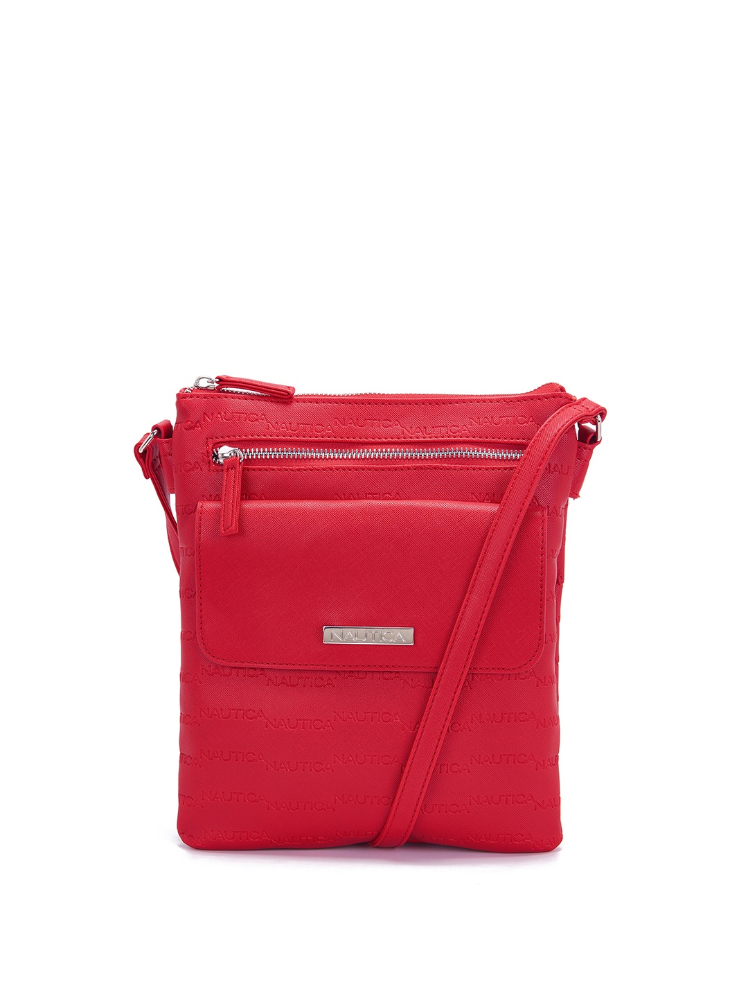 

Nautica Adjustable Lightweight Structured Sling Bag, Red
