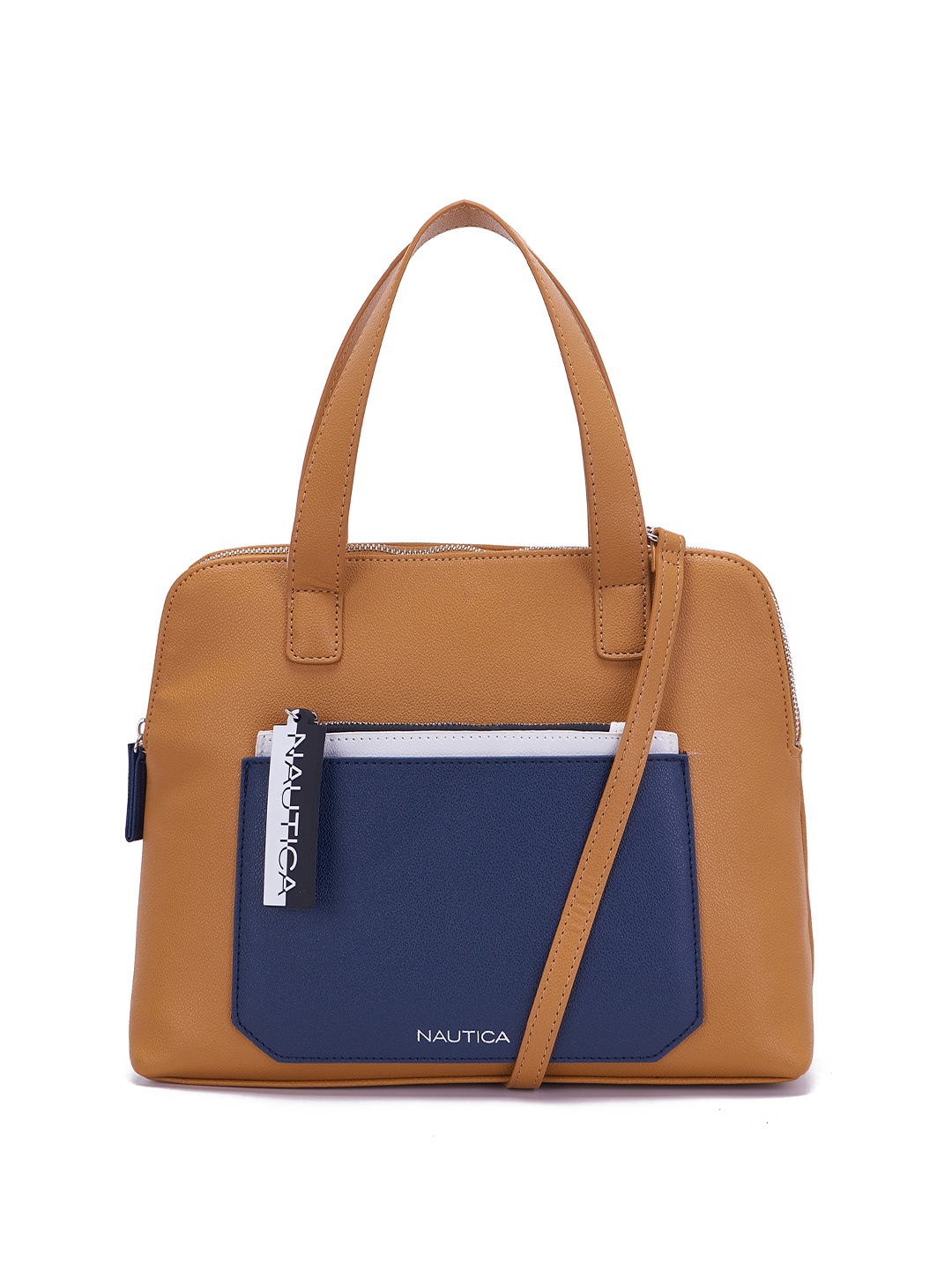 

Nautica Colourblocked Swagger Shoulder Bag, Tan