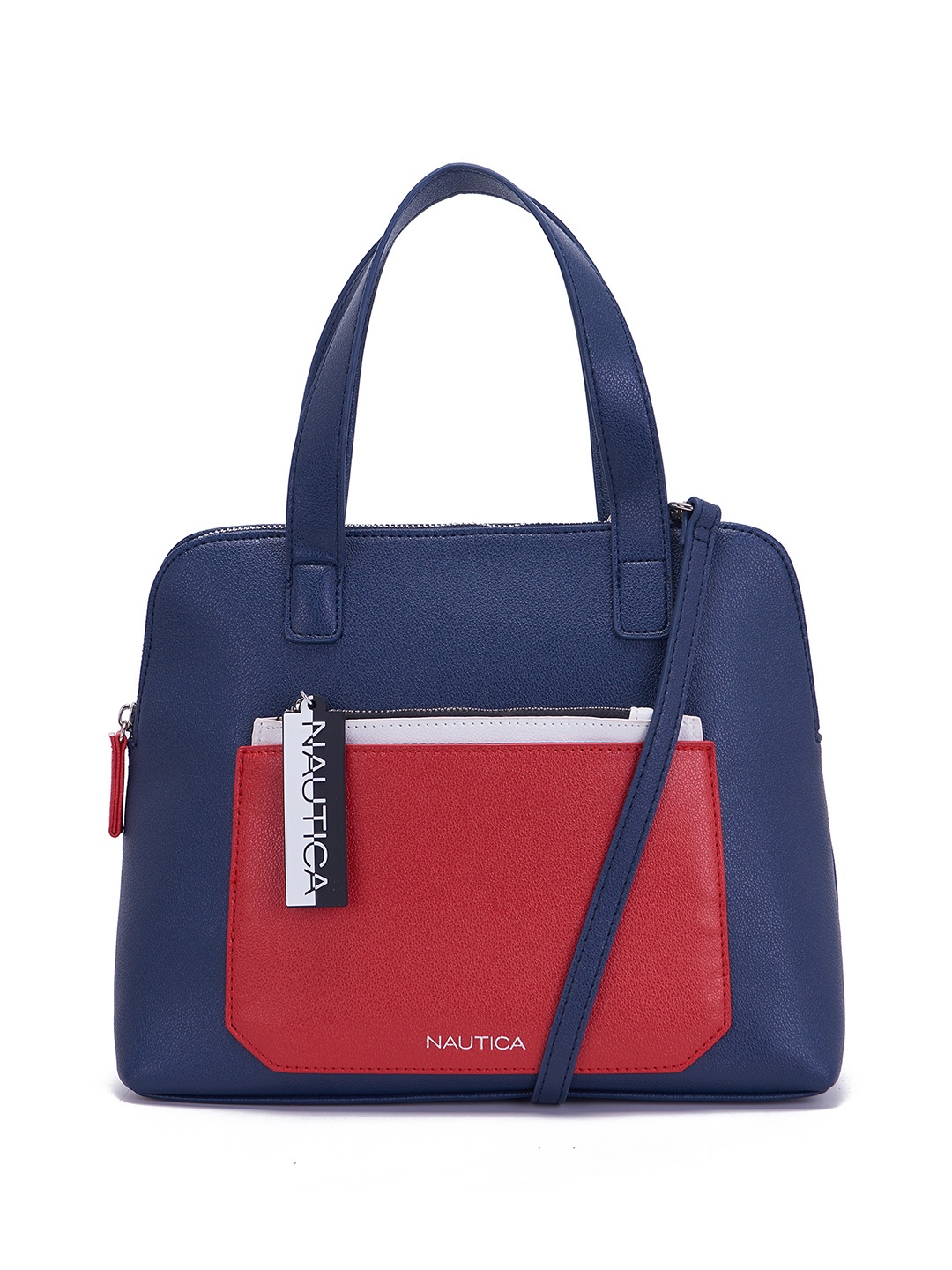 

Nautica Structured Handheld Bag, Navy blue