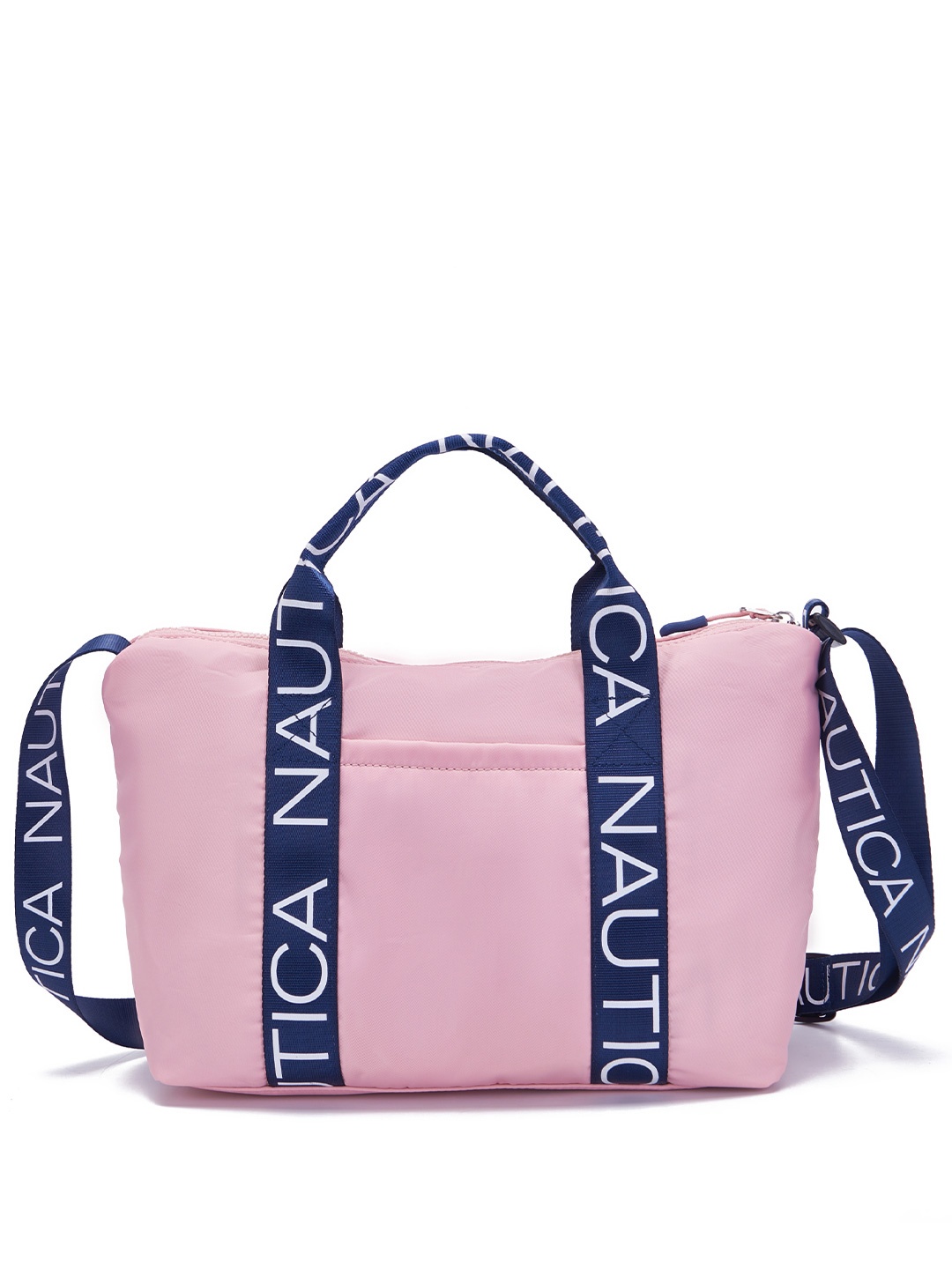 

Nautica Typography Printed Oversized Structured Handheld Bag, Pink