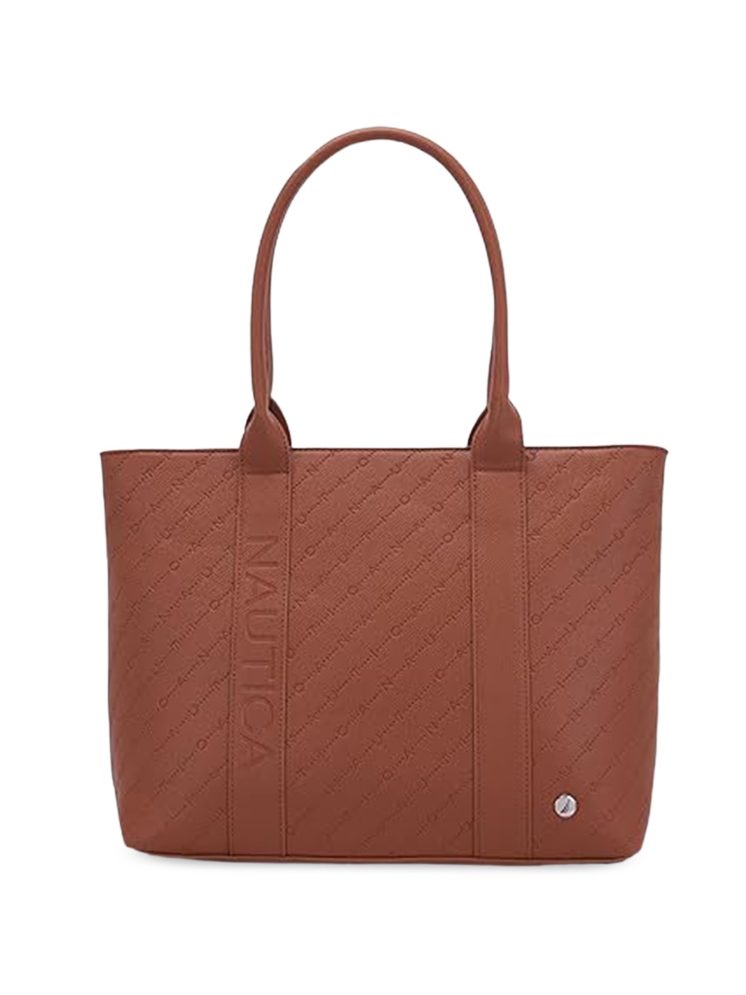 

Nautica Self Design Oversized Structured Shoulder Bag, Tan