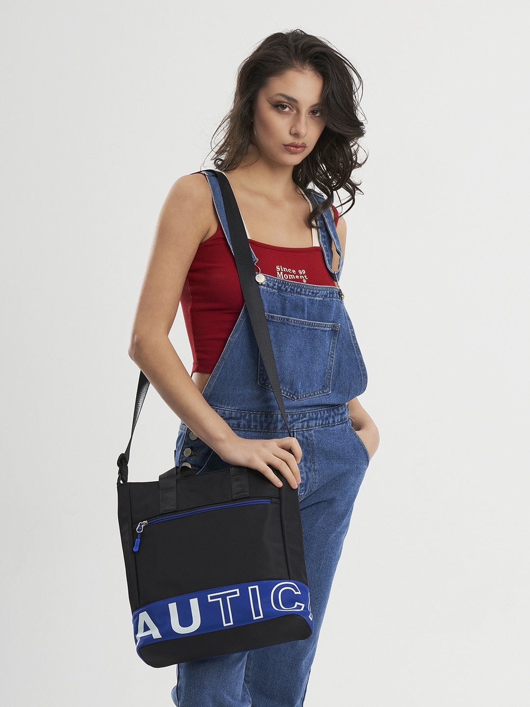 

Nautica Colourblocked Shopper Tote Bag, Black