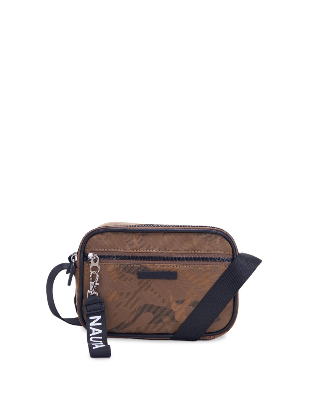 

Nautica Camouflage Printed Miniature Sling Bag, Tan