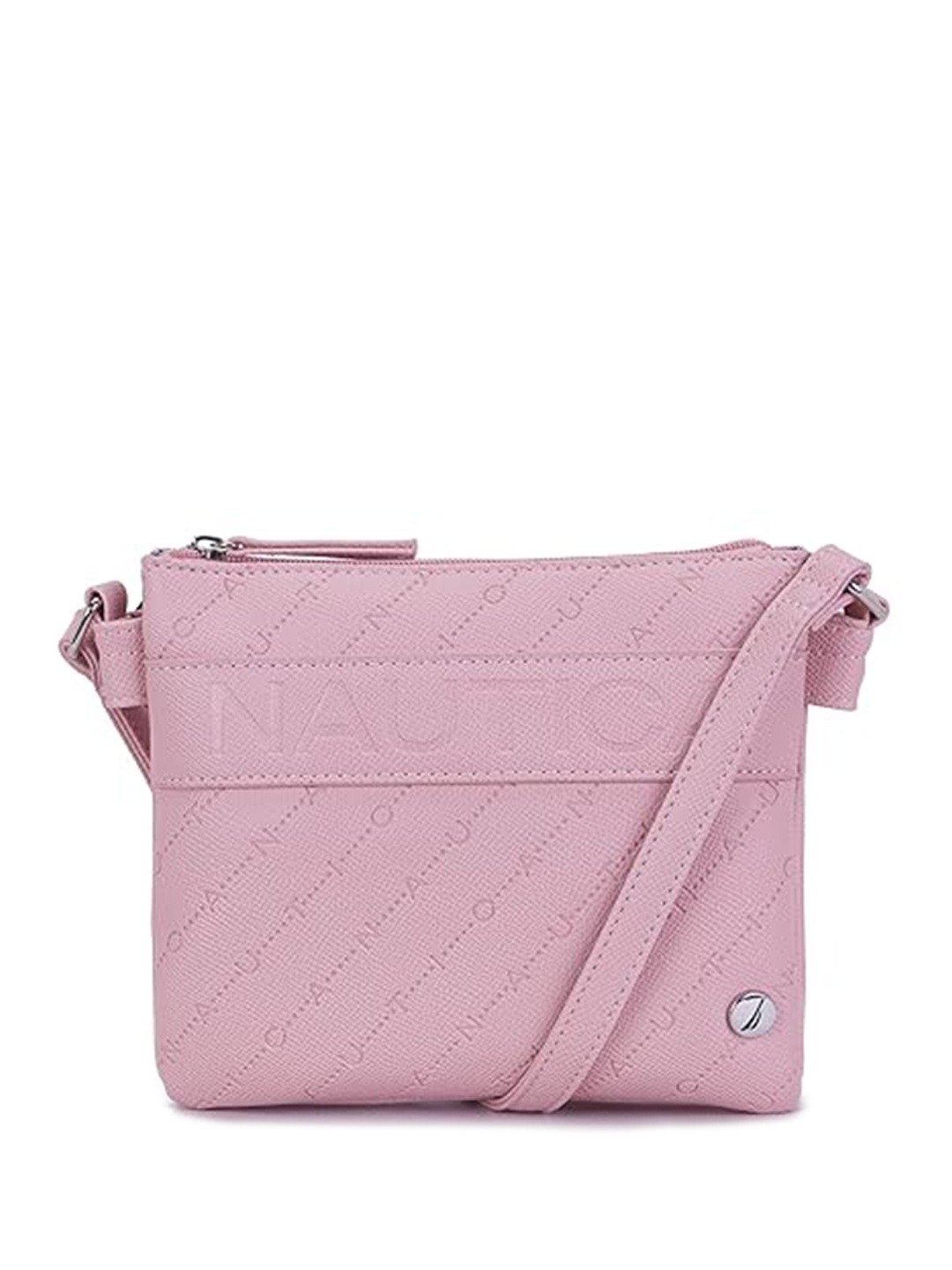 

Nautica Textured Structured Sling Bag, Pink