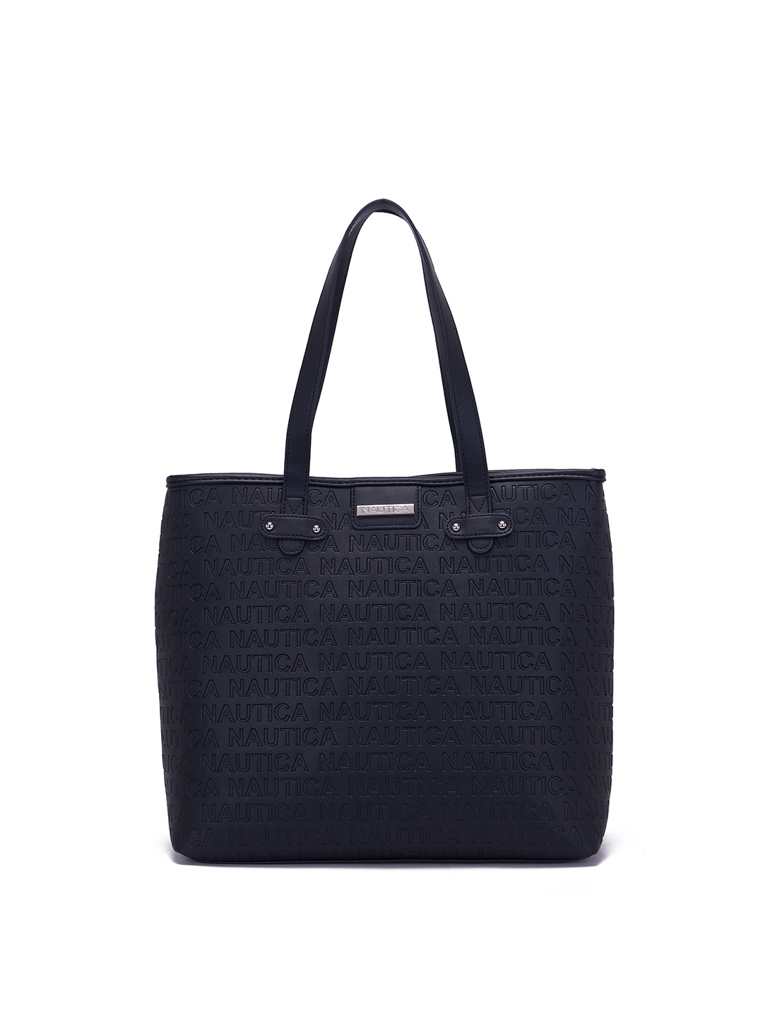 

Nautica Textured Structured Shoulder Bag, Black