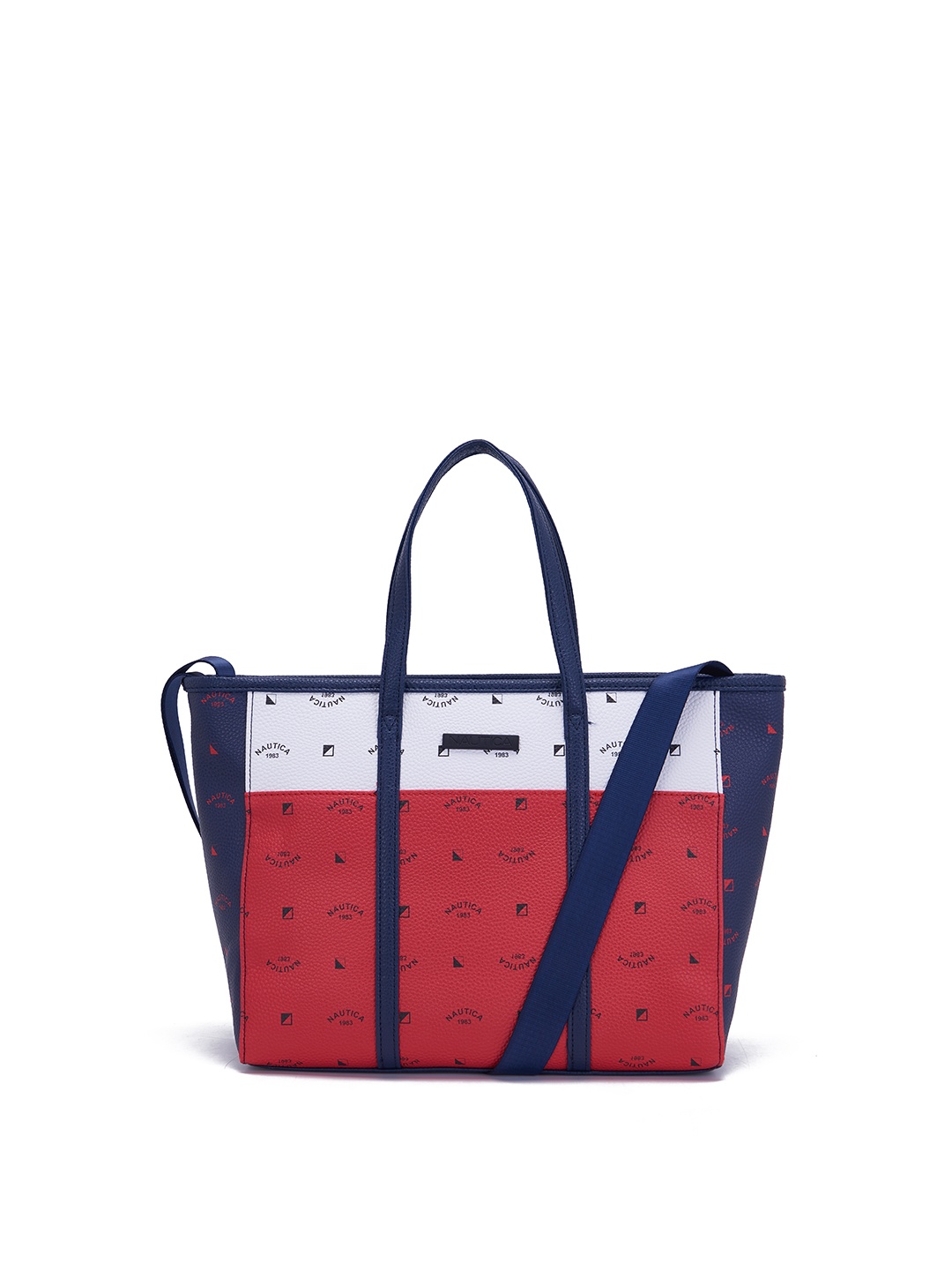 

Nautica Colourblocked Structured Shoulder Bag, Red