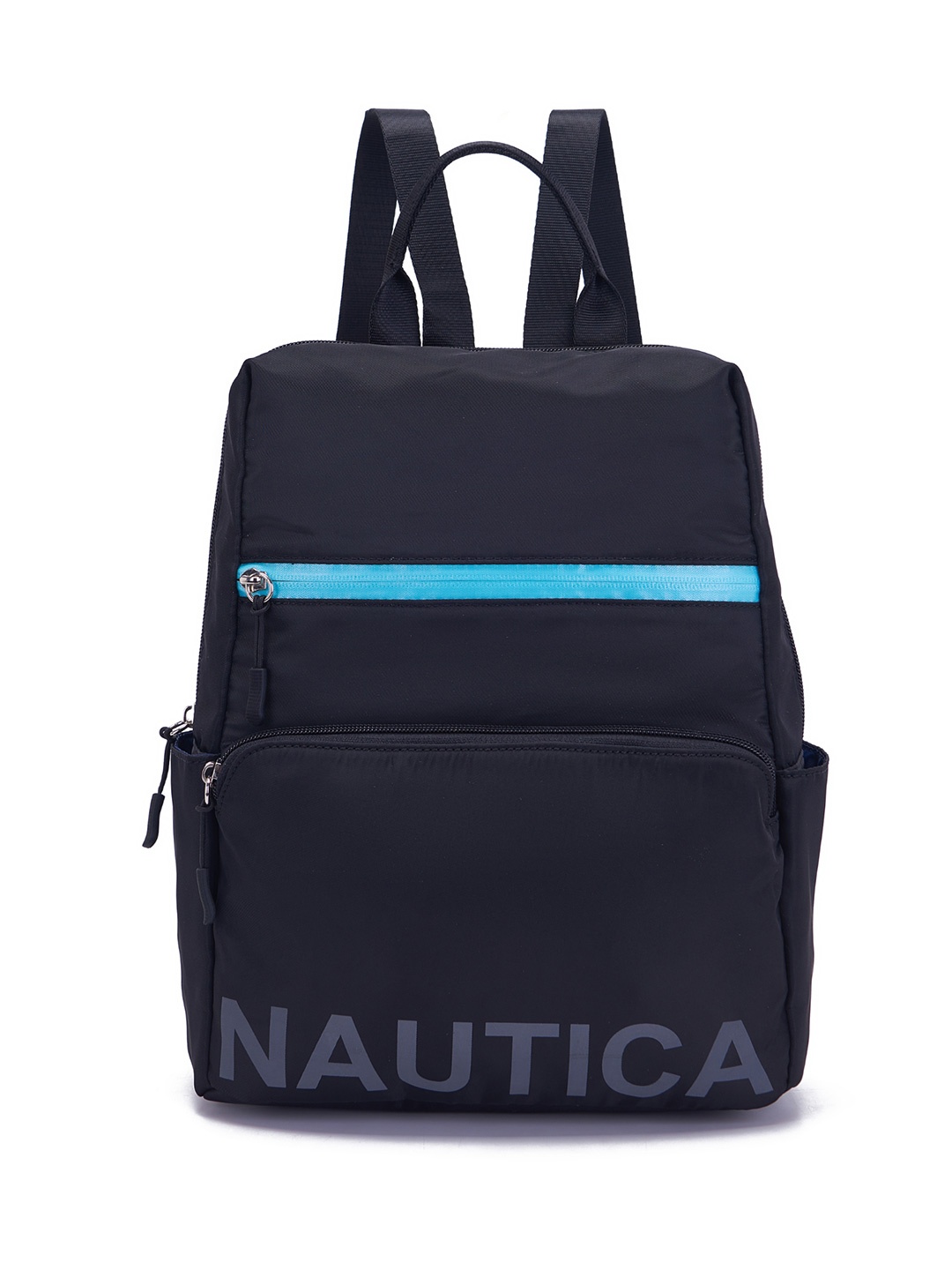 

Nautica Typography Printed Backpack With Adjustable Strap, Blue