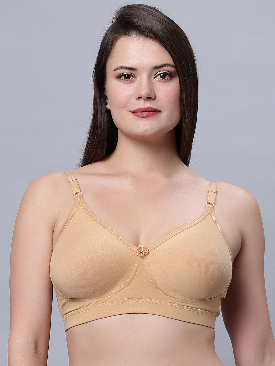 

In Care Medium Coverage Heavily Padded Pure Cotton Everyday Bra With All Day Comfort, Beige