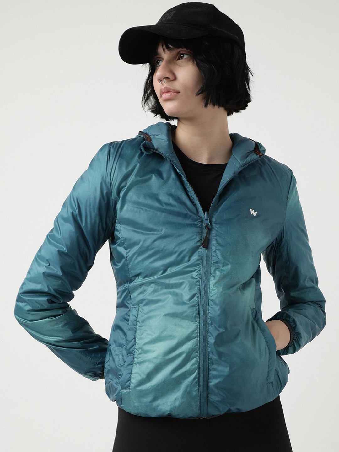 

Wildcraft Hooded Long Sleeves Insulator Anti Odour Reversible Padded Jacket, Teal
