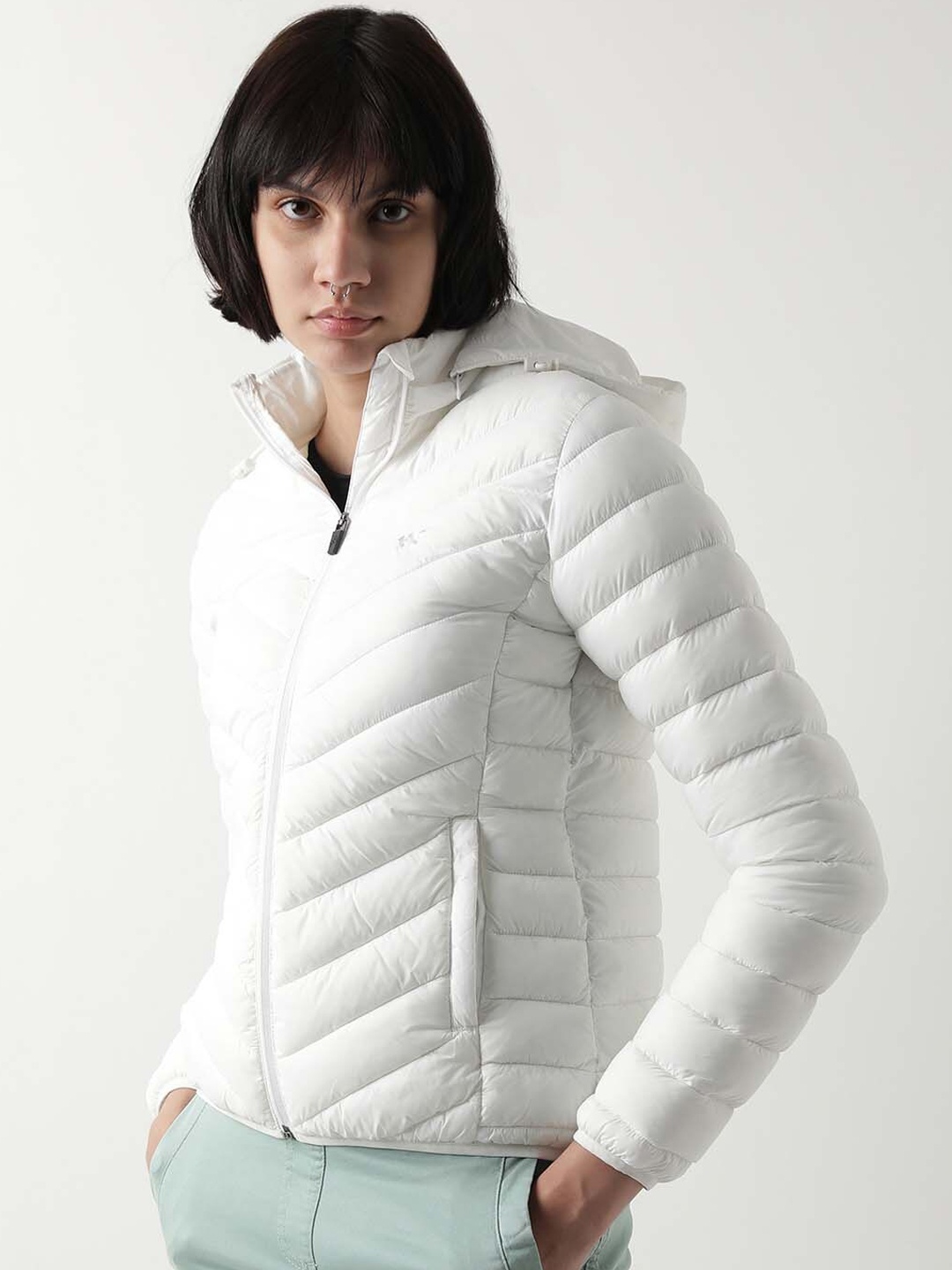 

Wildcraft Hooded Insulator Puffer Jacket, White