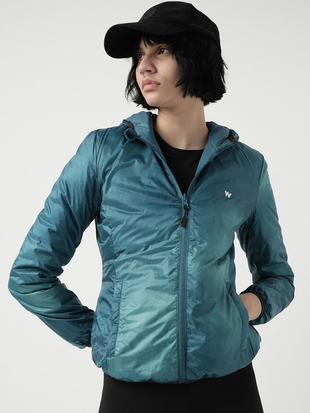 Wildcraft Hooded Reversible Anti Odour Sporty Jacket, Beige