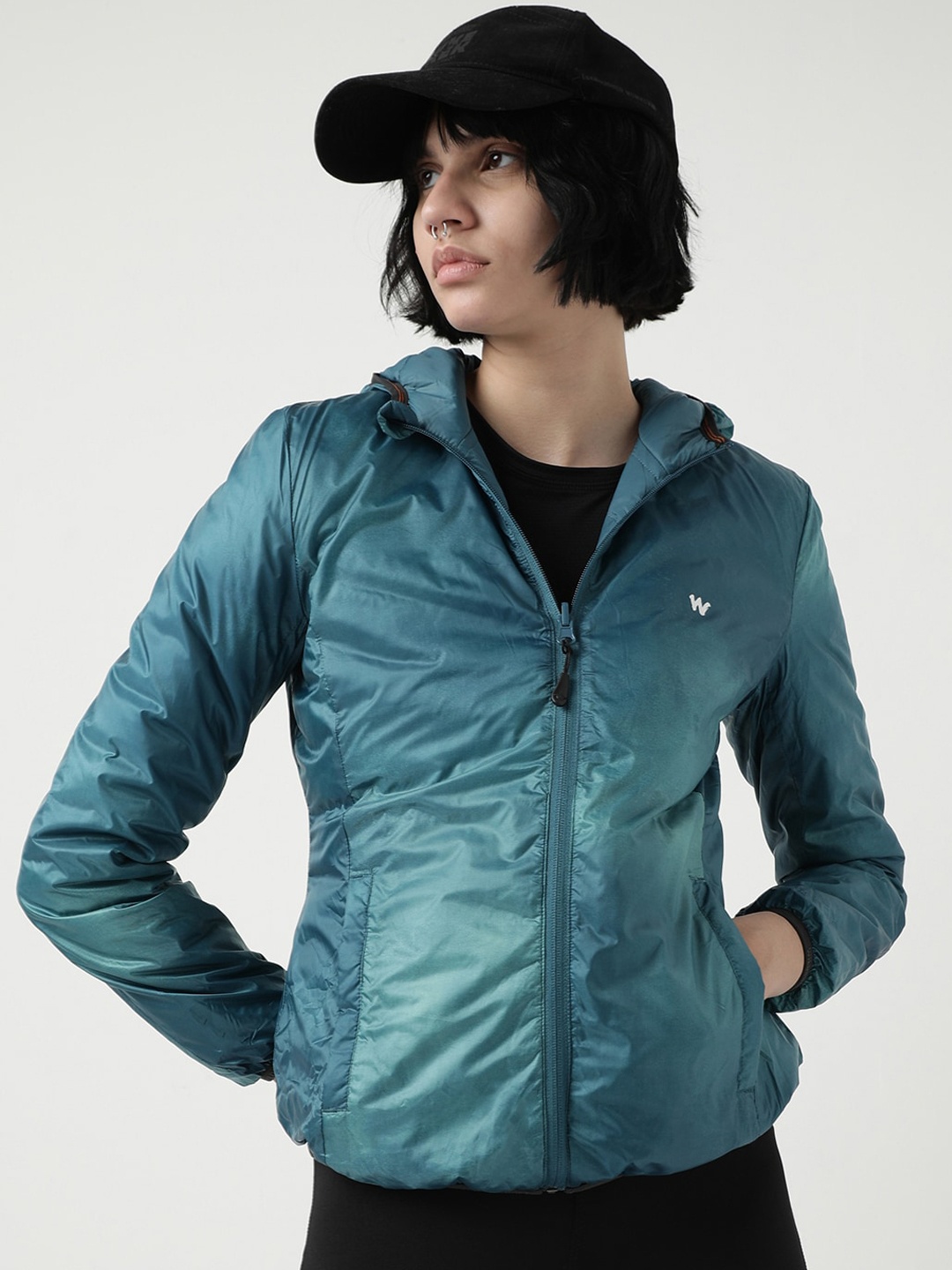 

Wildcraft Hooded Reversible Anti Odour Sporty Jacket, Teal