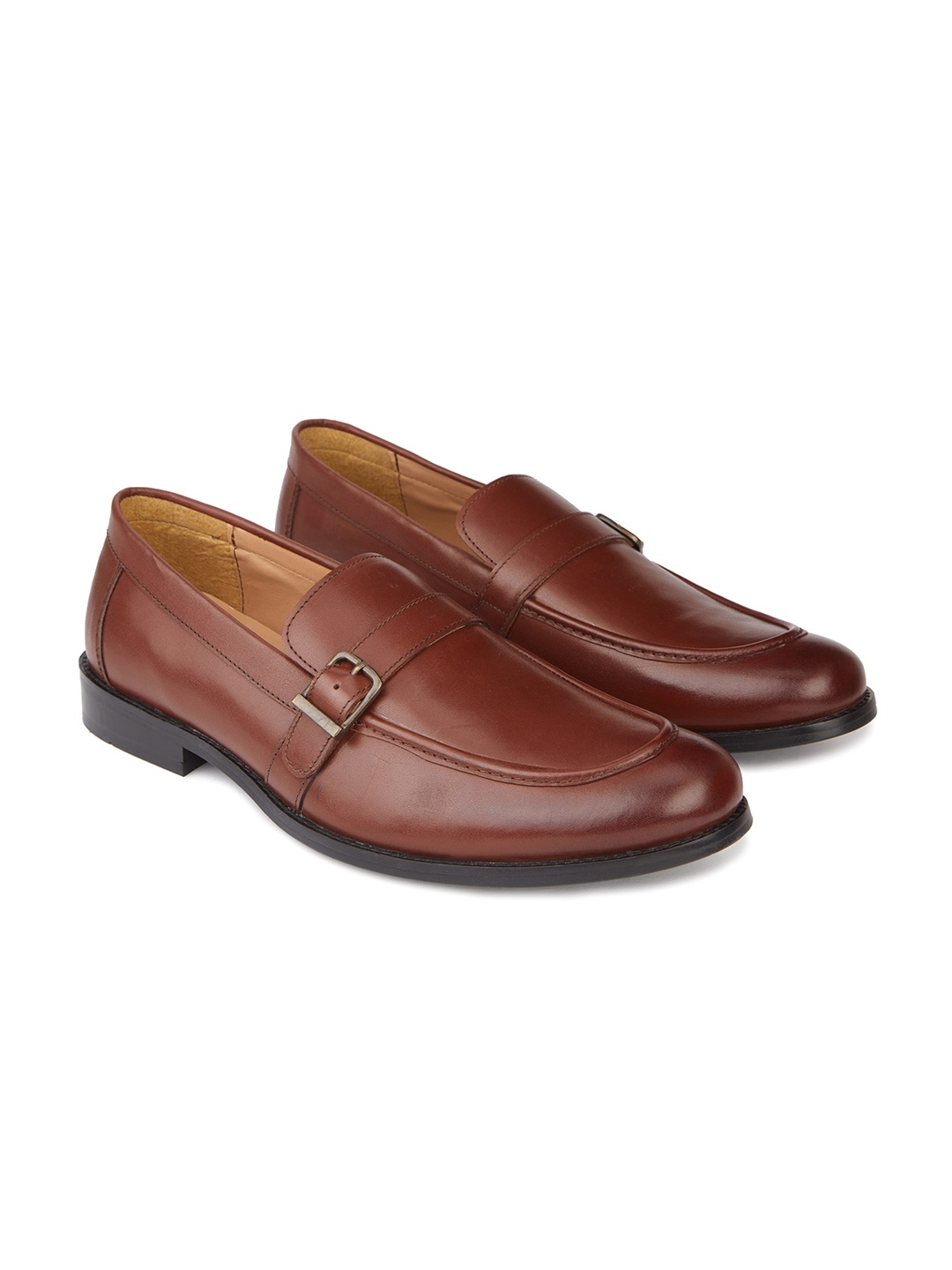 

HATS OFF ACCESSORIES Men Leather Lightweight Comfort Insole Loafers, Brown