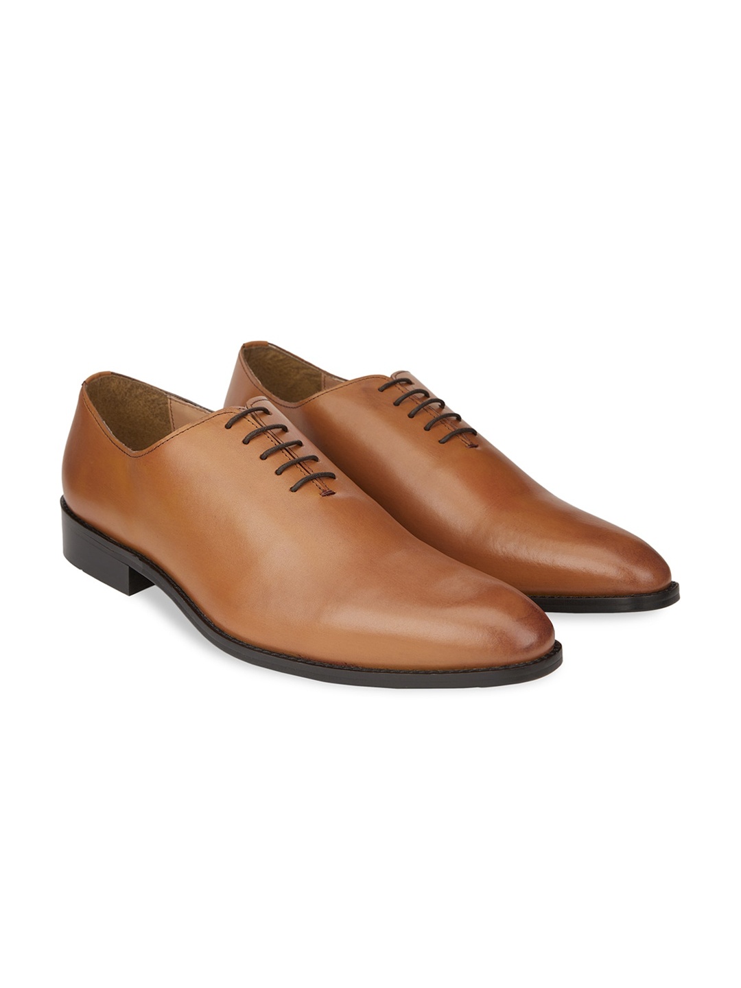 

HATS OFF ACCESSORIES Men Genuine Leather Formal Oxfords, Tan