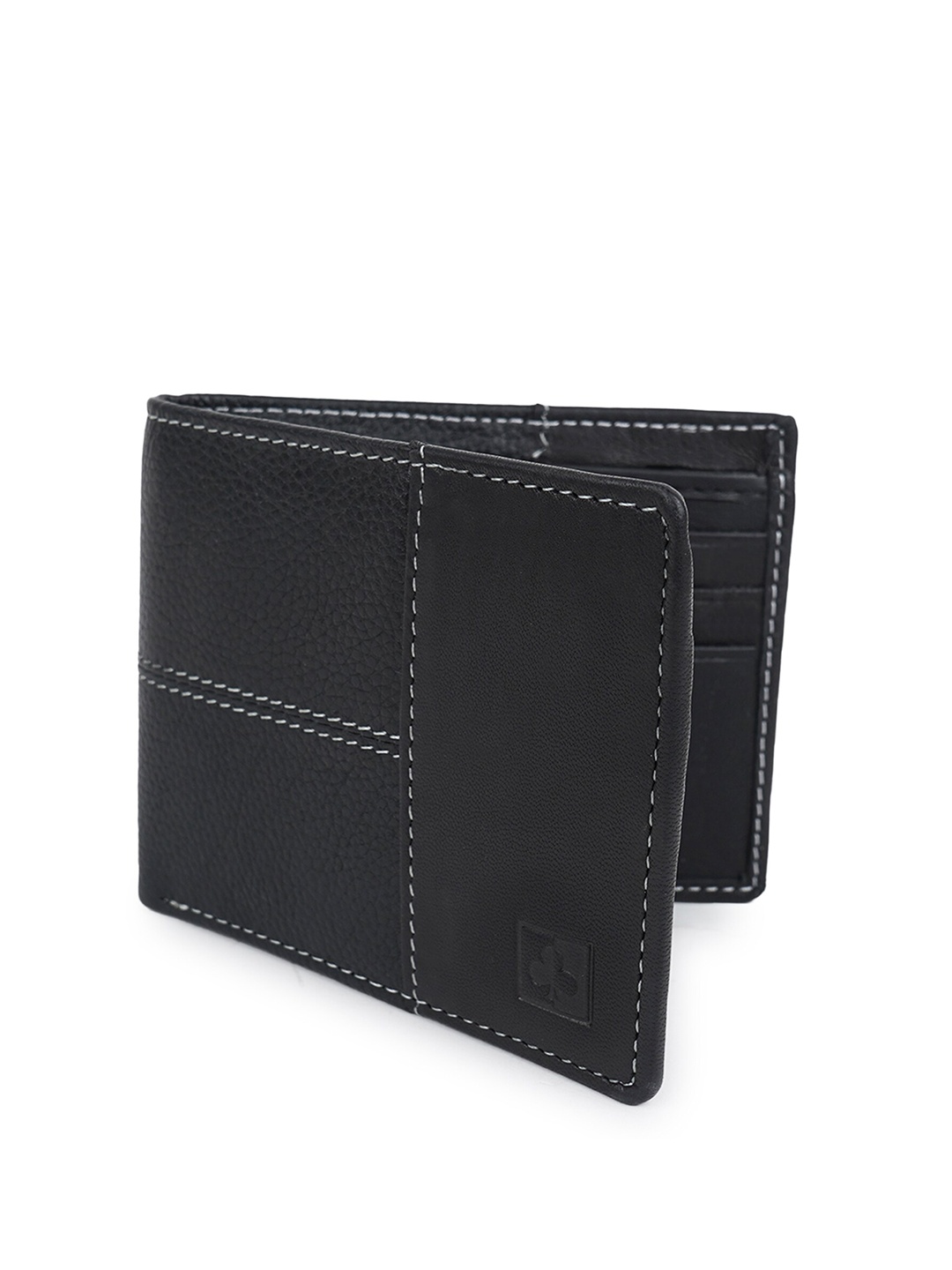 

CIMONI Men Leather Two Fold Wallet, Black