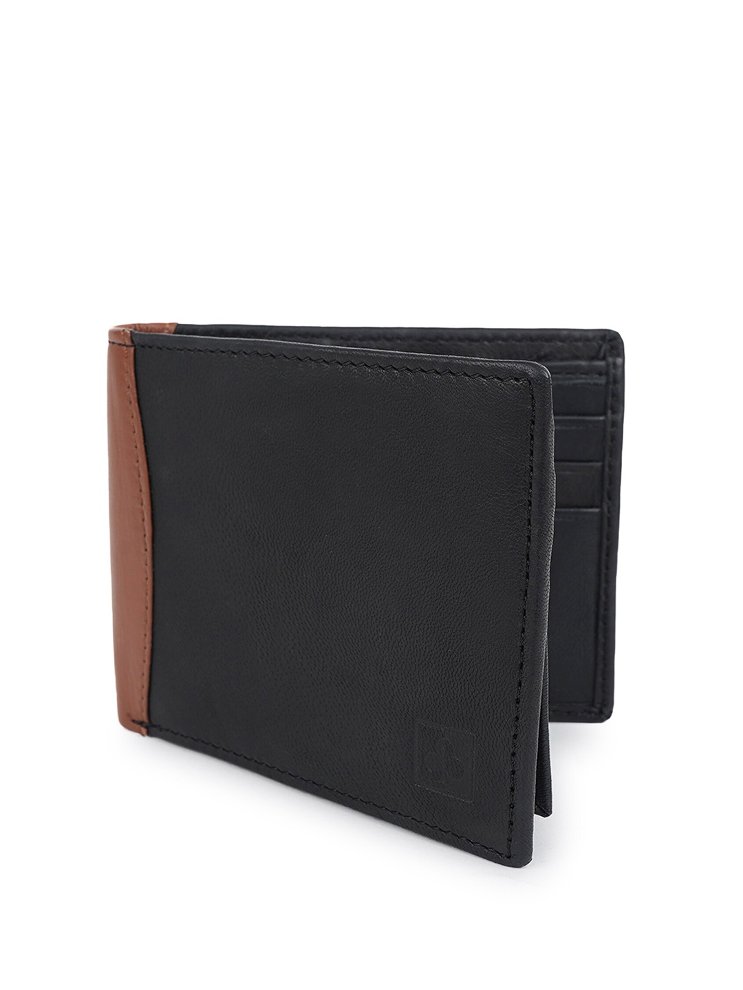 

CIMONI Men Leather Two Fold Wallet, Black