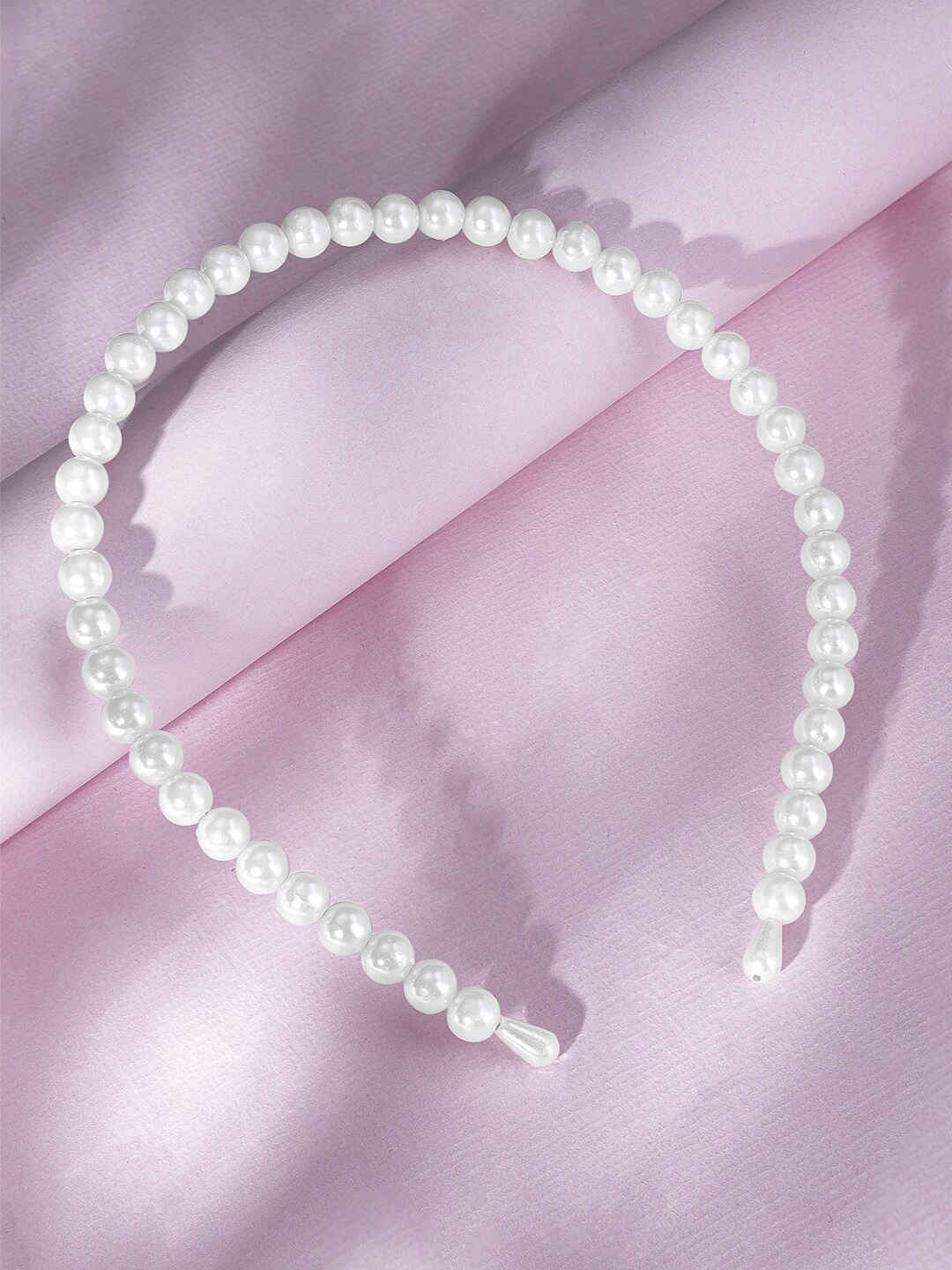 

Rubans Pearl Beaded Hair Band, White