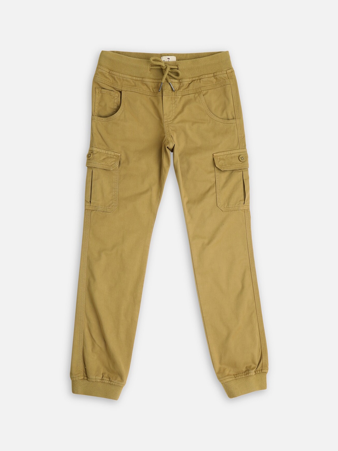 

Pepe Jeans Boys Mid-Rise Regular Fit Cotton Chinos, Khaki