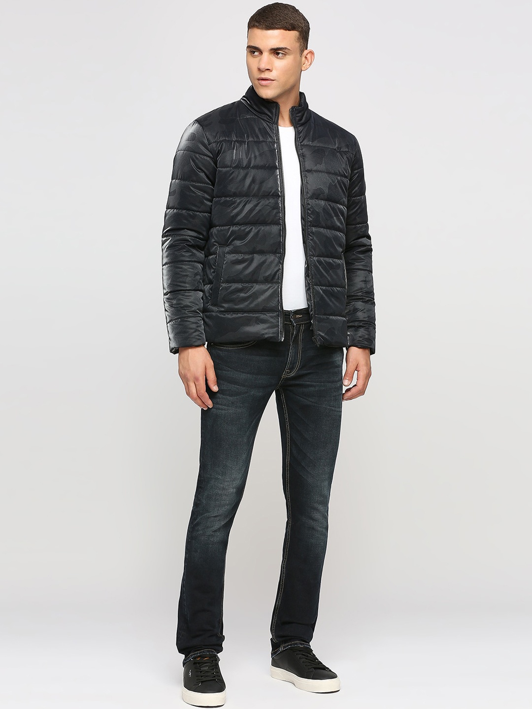 

Pepe Jeans Mock Collar Padded Jacket, Blue