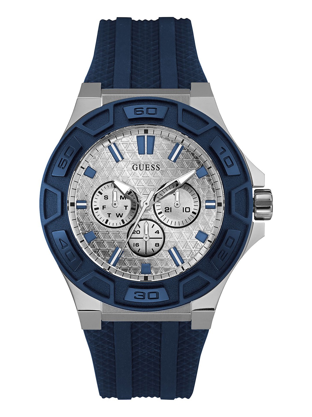 

GUESS Men Bracelet Style Straps Analogue Watch U0674G4M, Silver