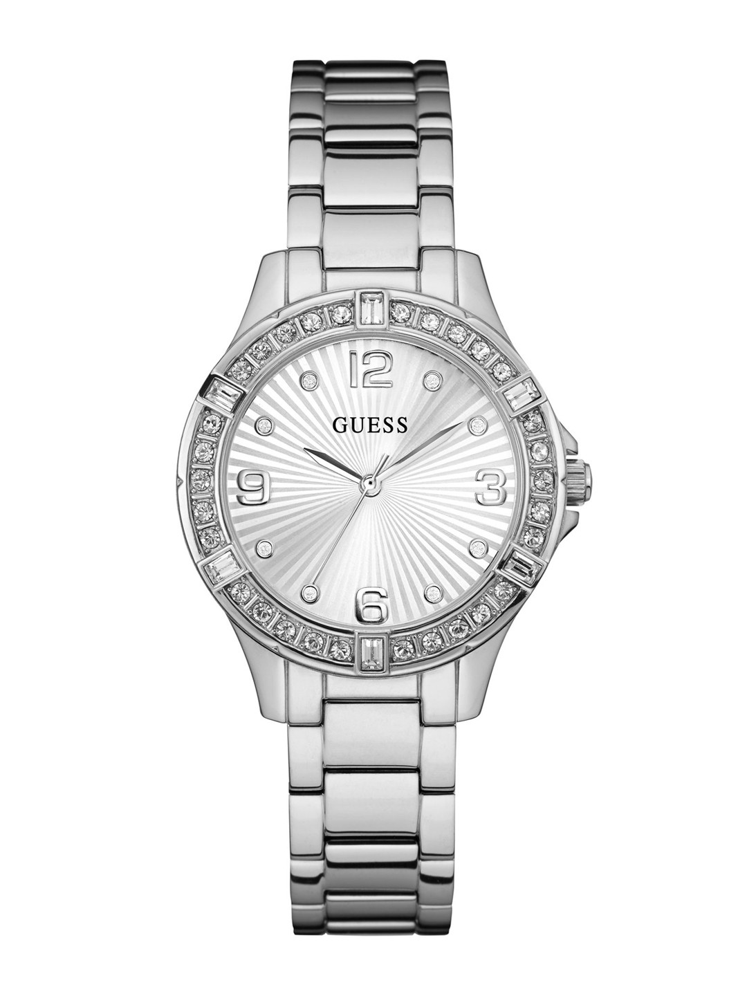 

GUESS Women Stainless Steel Bracelet Style Straps Analogue Watch U1349L1M, Silver