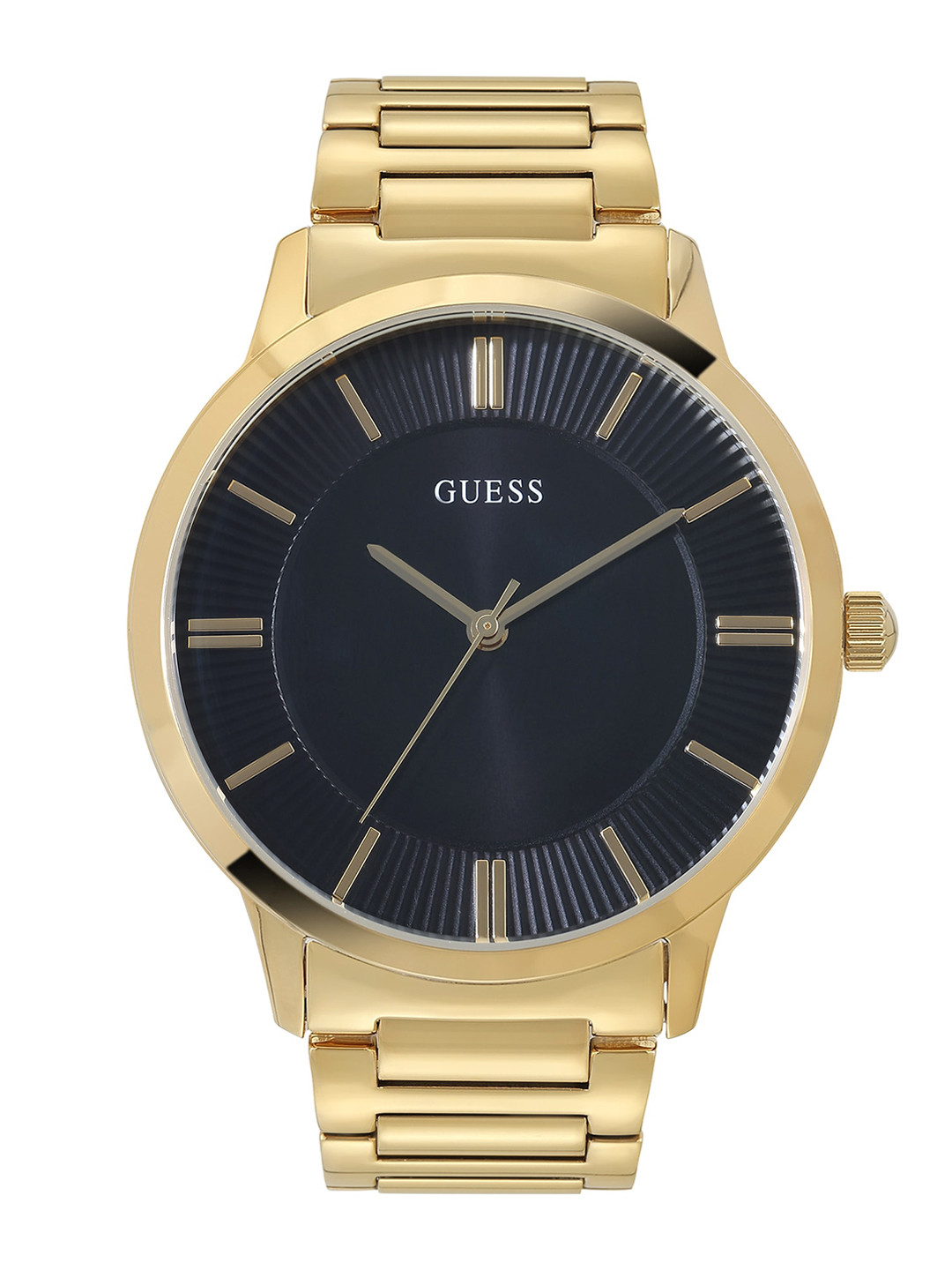 

GUESS Men Textured Dial & Straps Analogue Watch U0990G6M, Black