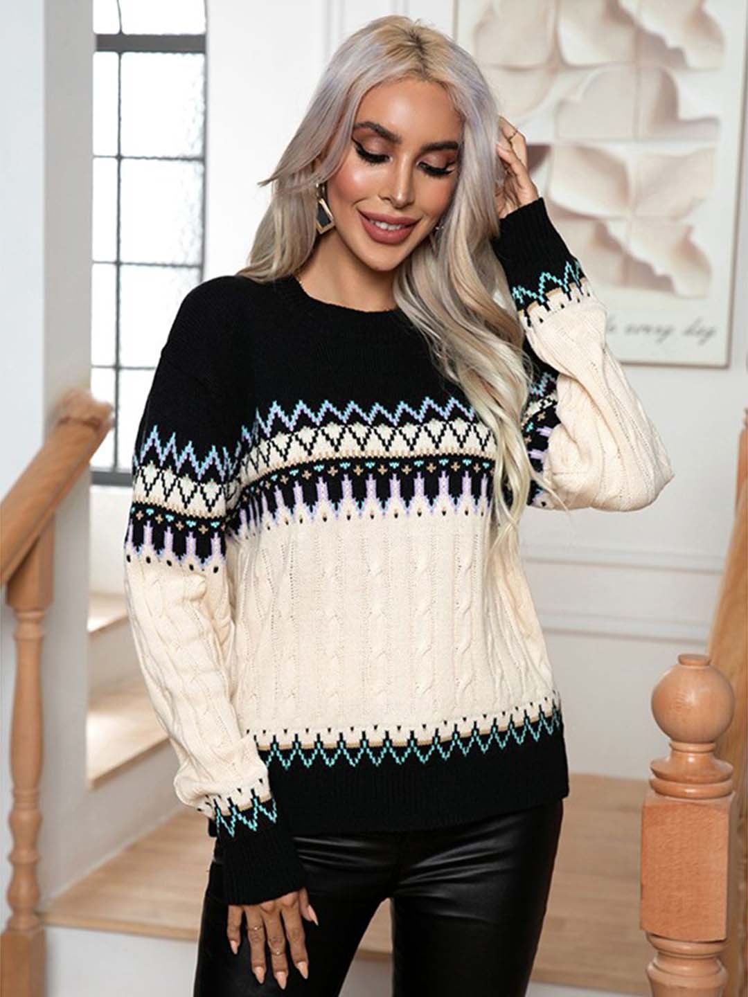 

StyleCast Self Designed Pullover, Black