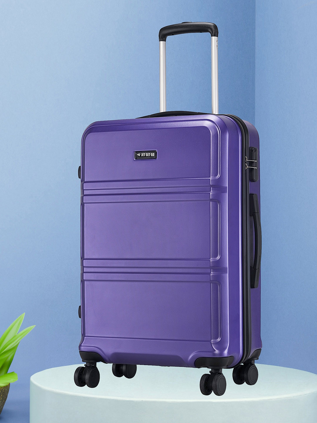 

Jet Set Go Dollar Hard-Sided Medium Trolley Bag, Purple