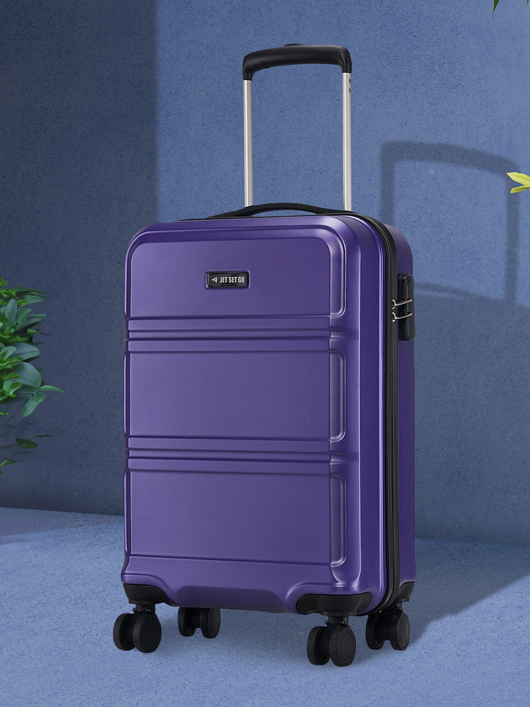 

Jet Set Go Unisex Dollar Hard-Sided Cabin Trolley Suitcase, Purple