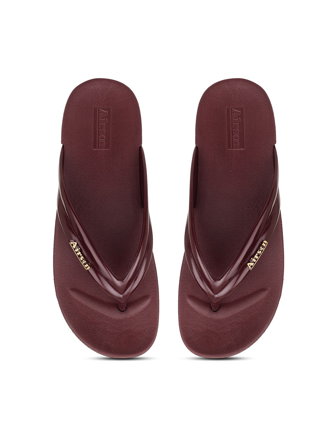 

Airson Women Slip-On Thong Flip-Flops, Maroon