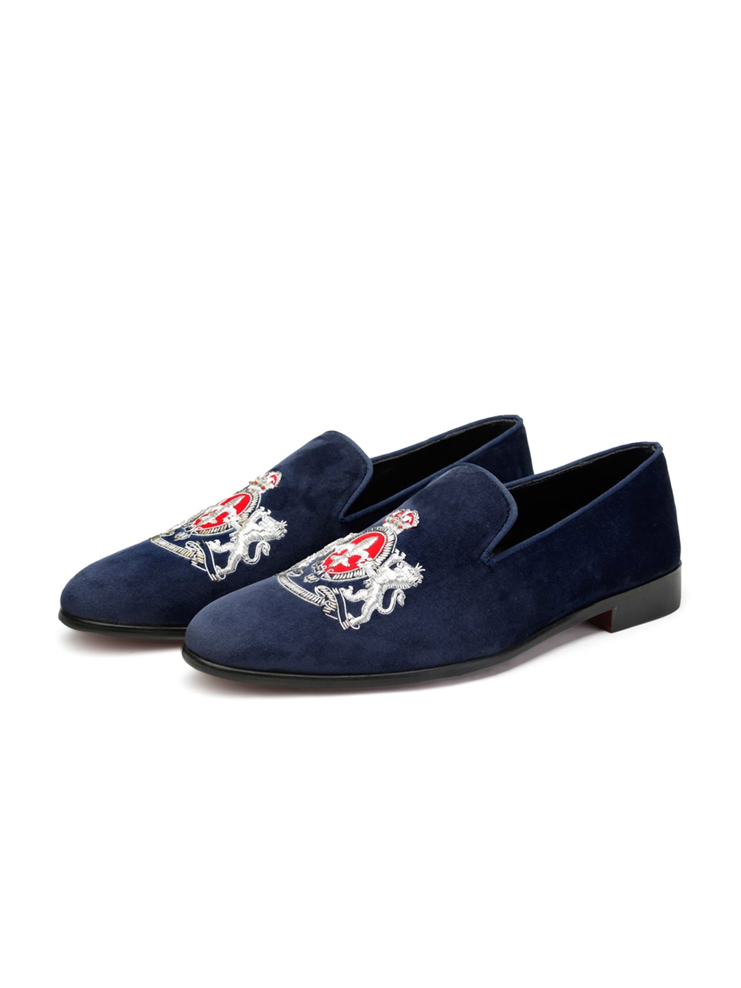 

SHUTIQ Textured Suede Slip-On, Blue