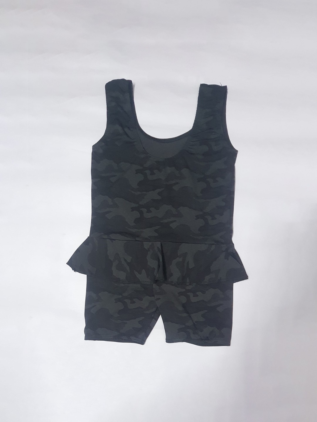 

Apraa & Parma Girls Absatrct Printed Swimwear With Attached Shorts, Black