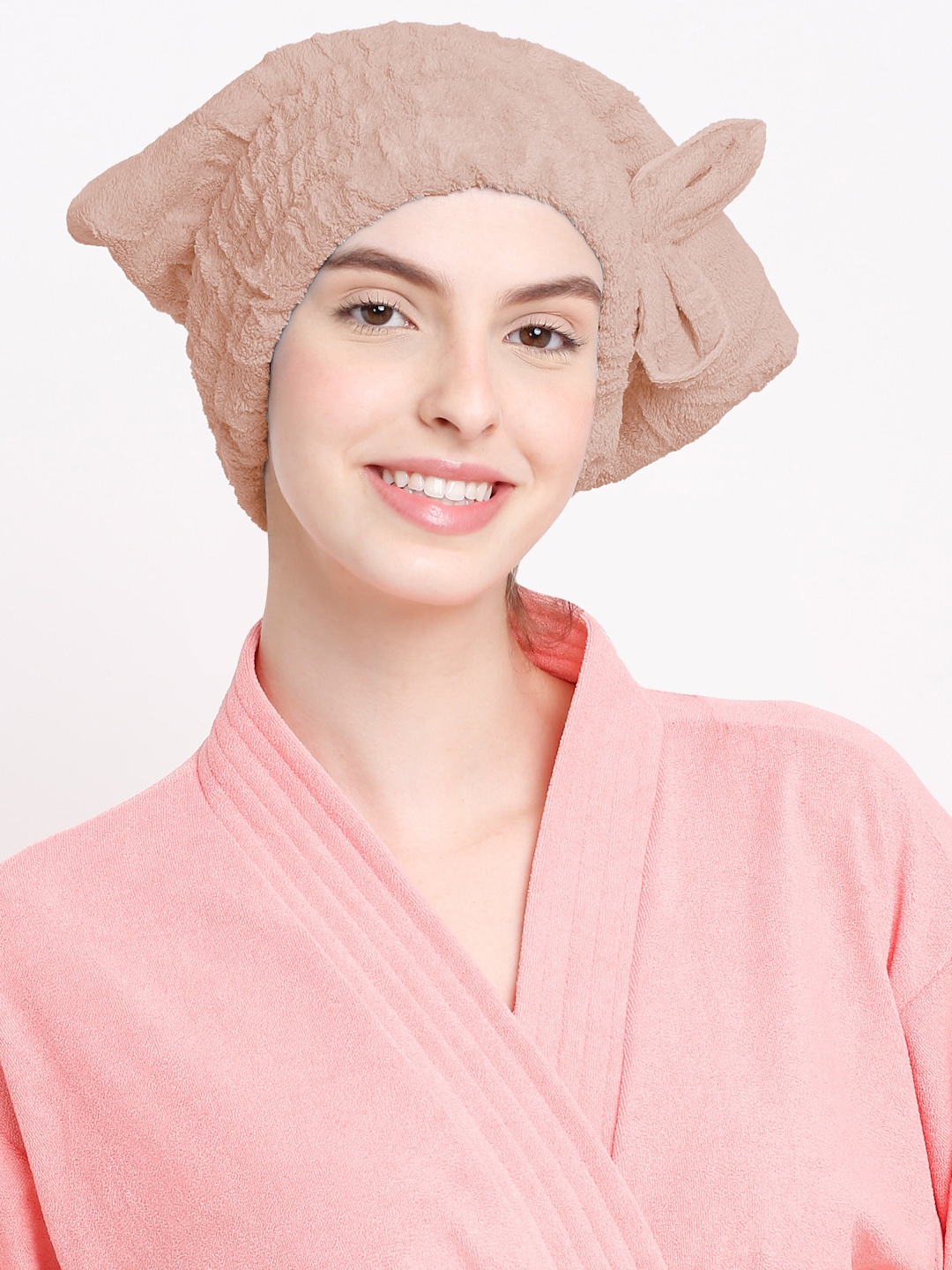 

Cortina Brown Solid Hair Towel