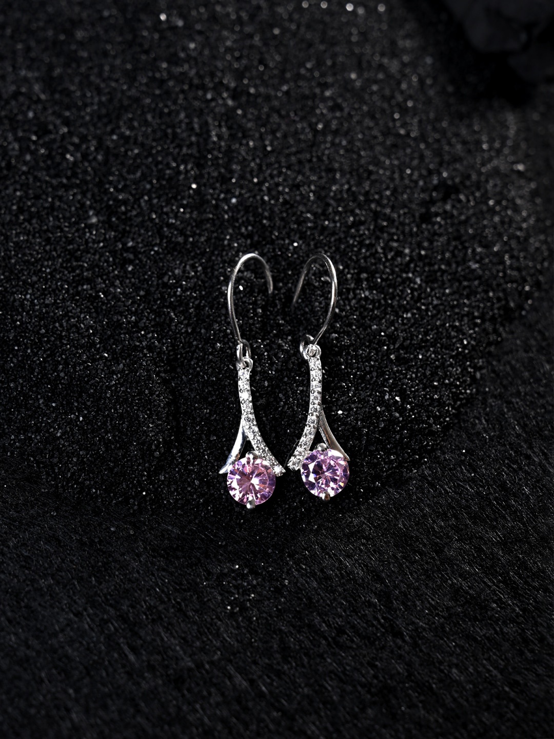 

Clara 925 Sterling Silver Rhodium-Plated Contemporary Drop Earring