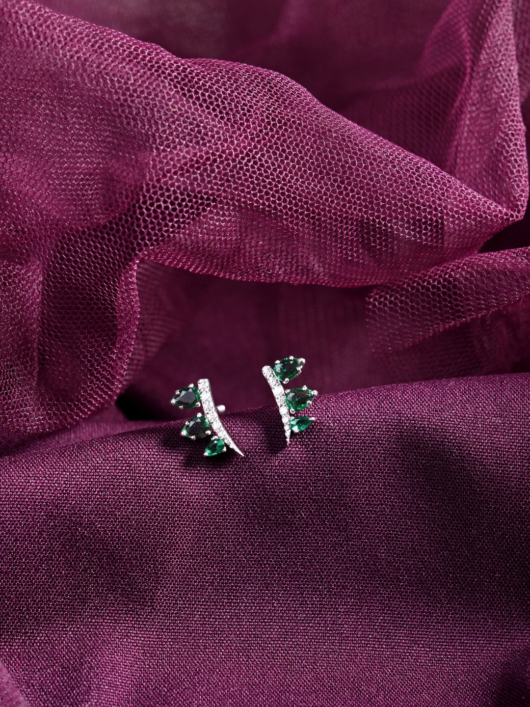 

Clara Silver-Plated Contemporary Studs Earrings