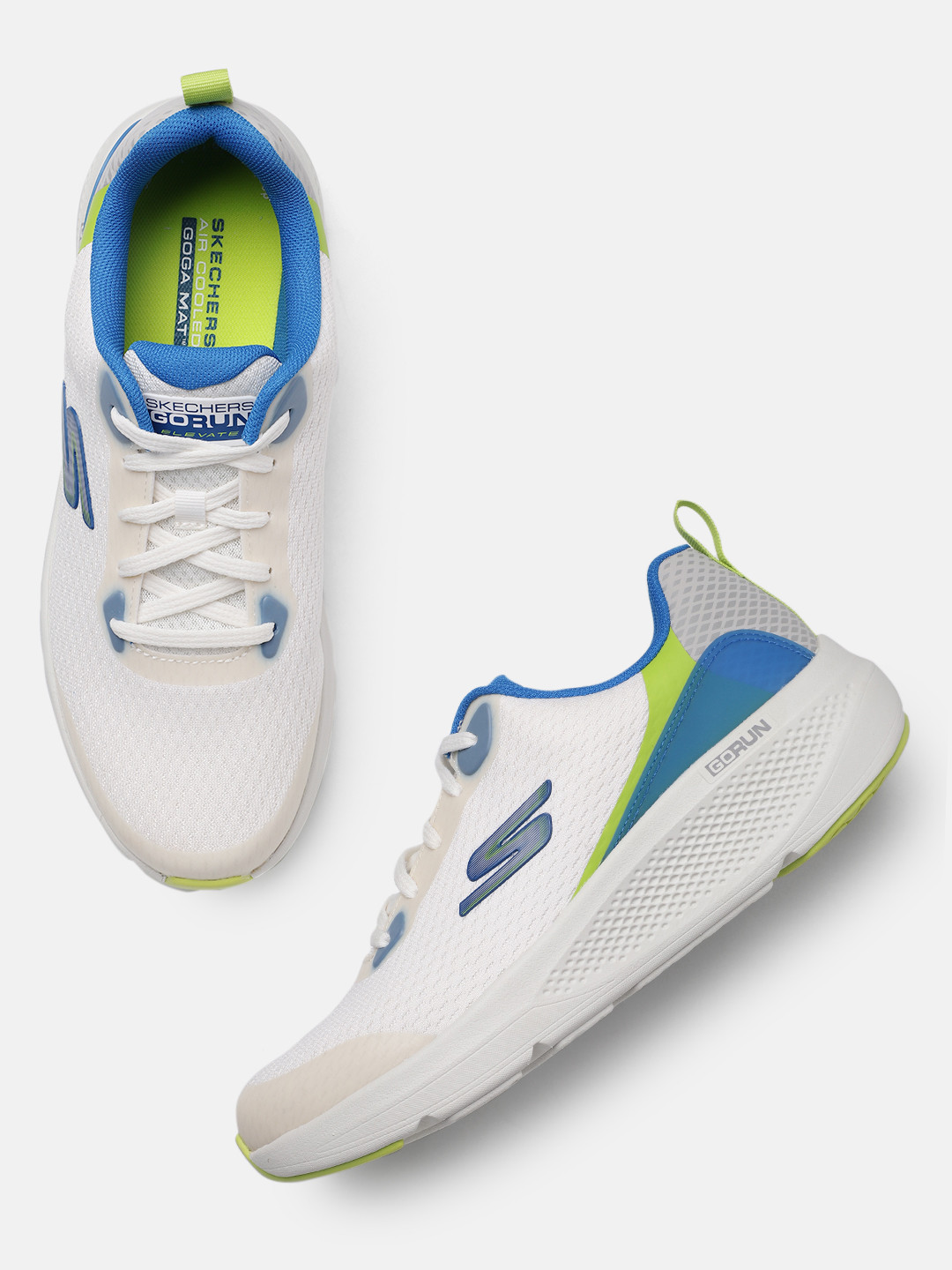 

Skechers Men Go Run Elevate - Orbiter Running Shoes, White